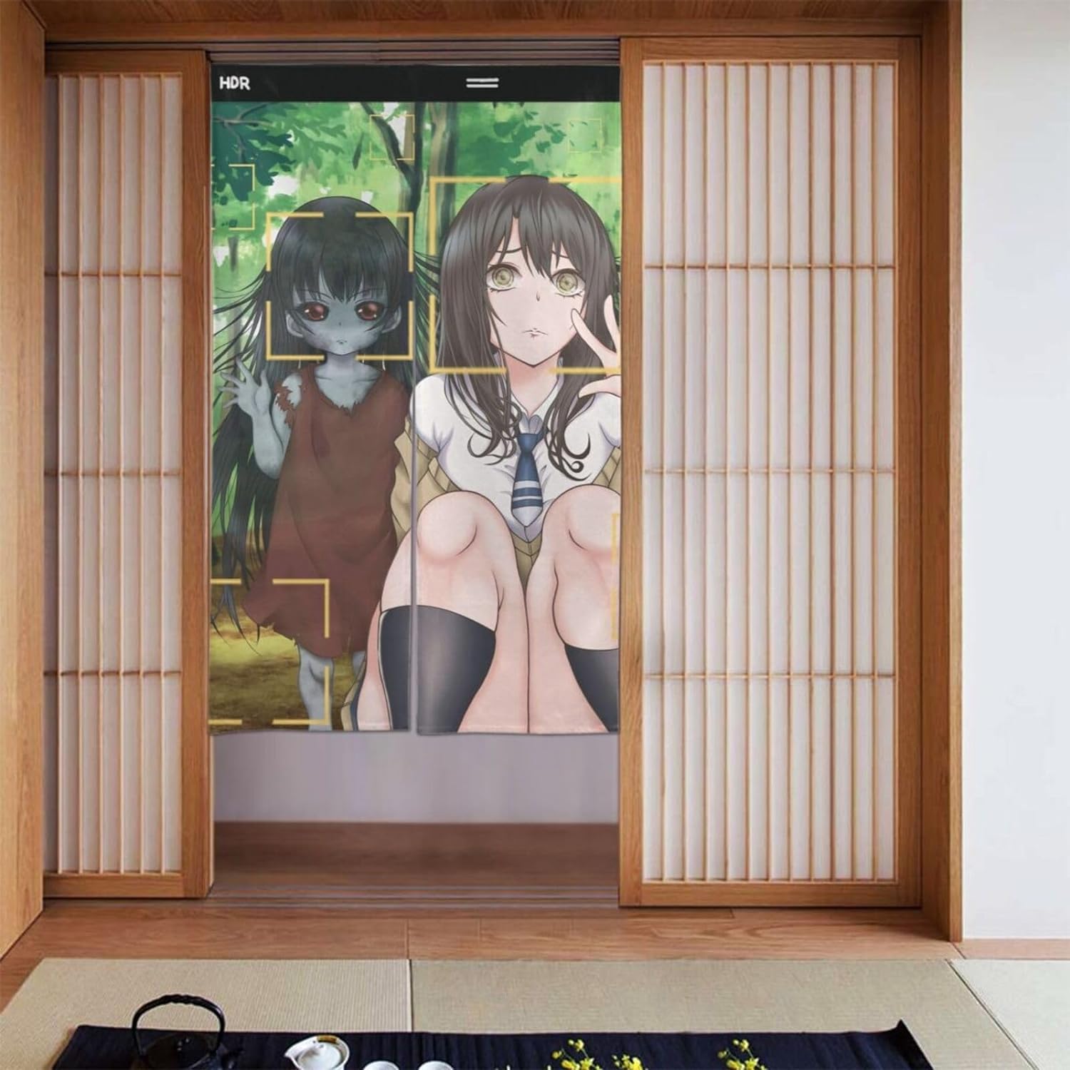 Amazon｜のれん 暖簾 カーテン 見える子ちゃん 四谷みこ Jk 幽霊