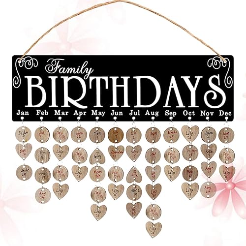 Miniatura 8 de Placa de madera colgante calendario colgante tablero colgante de madera tablero de recordatorio Home Deocr Calendario de madera para colgar colgante