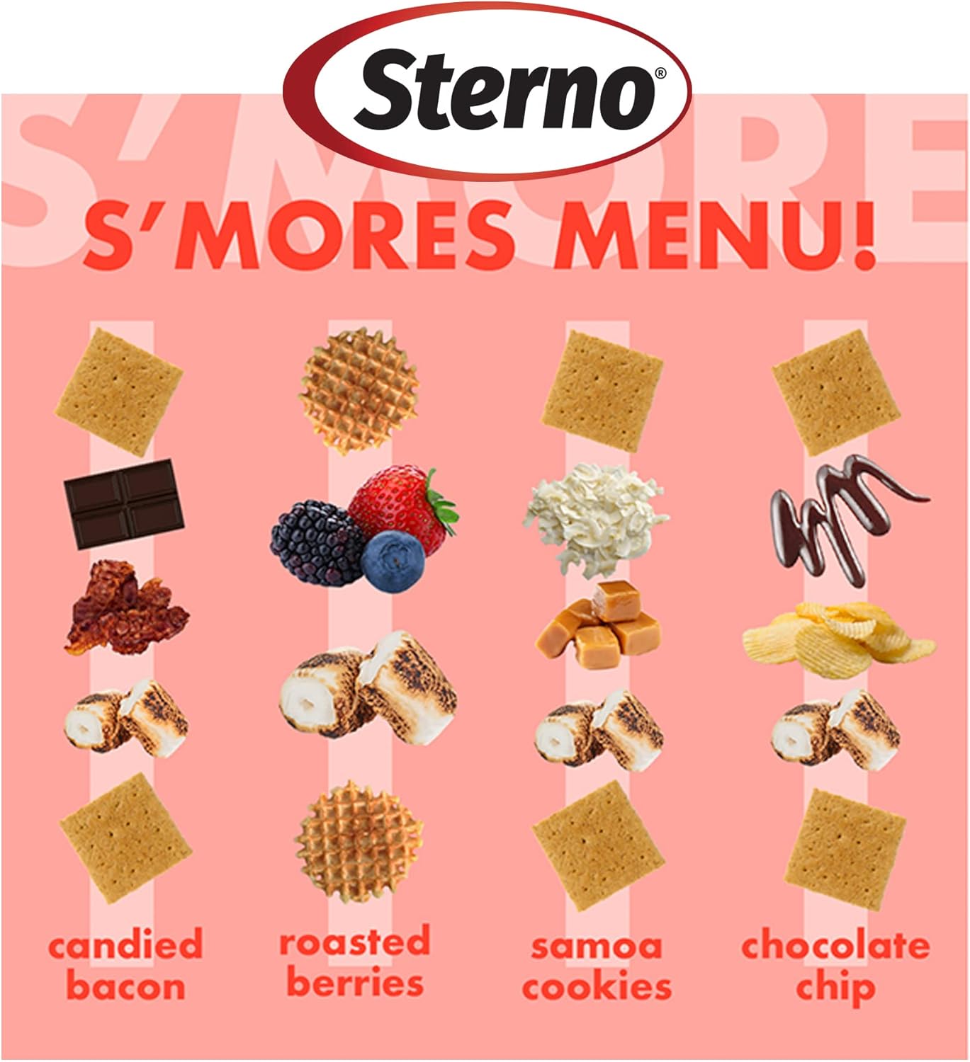 Red Steel Tabletop S'mores Maker Kit with Roasting Forks