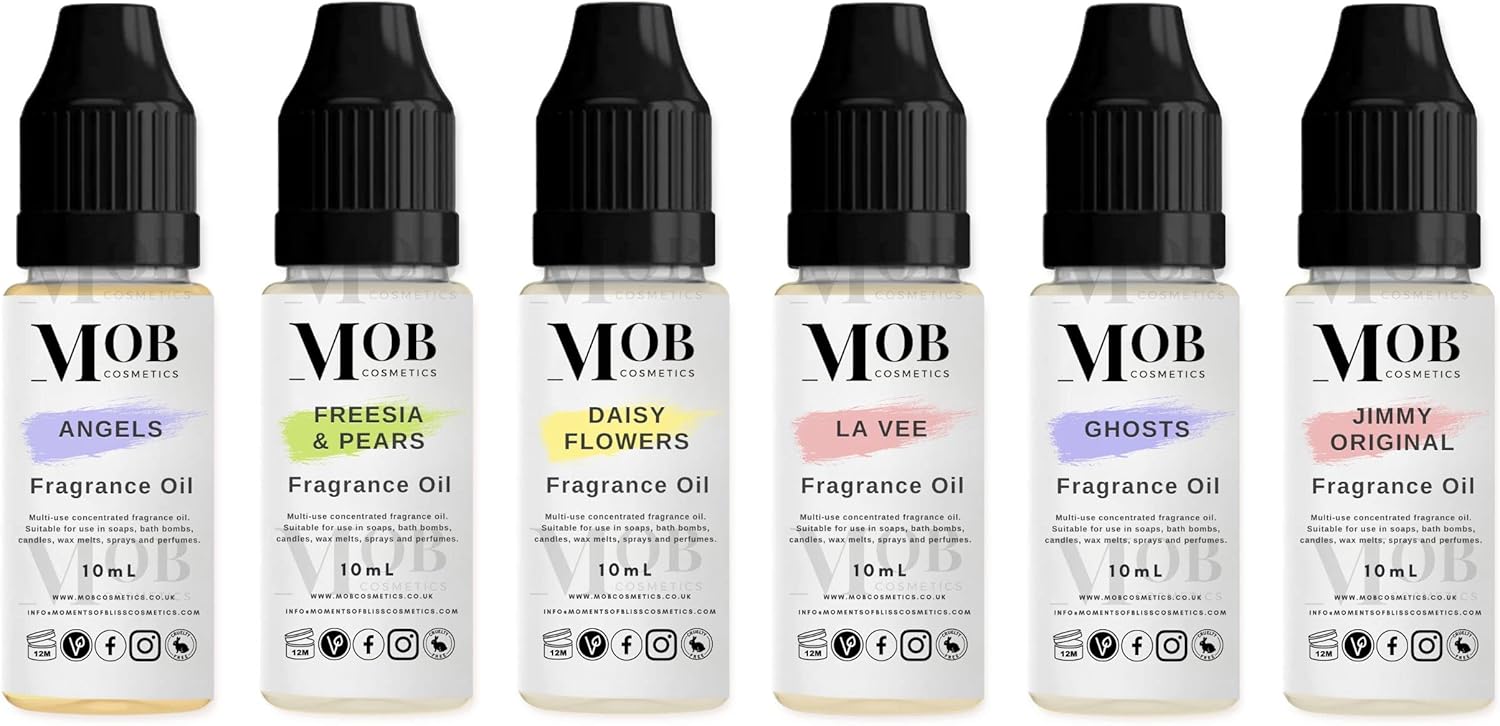 6 x 10mL Luxury and Designer Fragrance Oil Sets Highly Concentrated