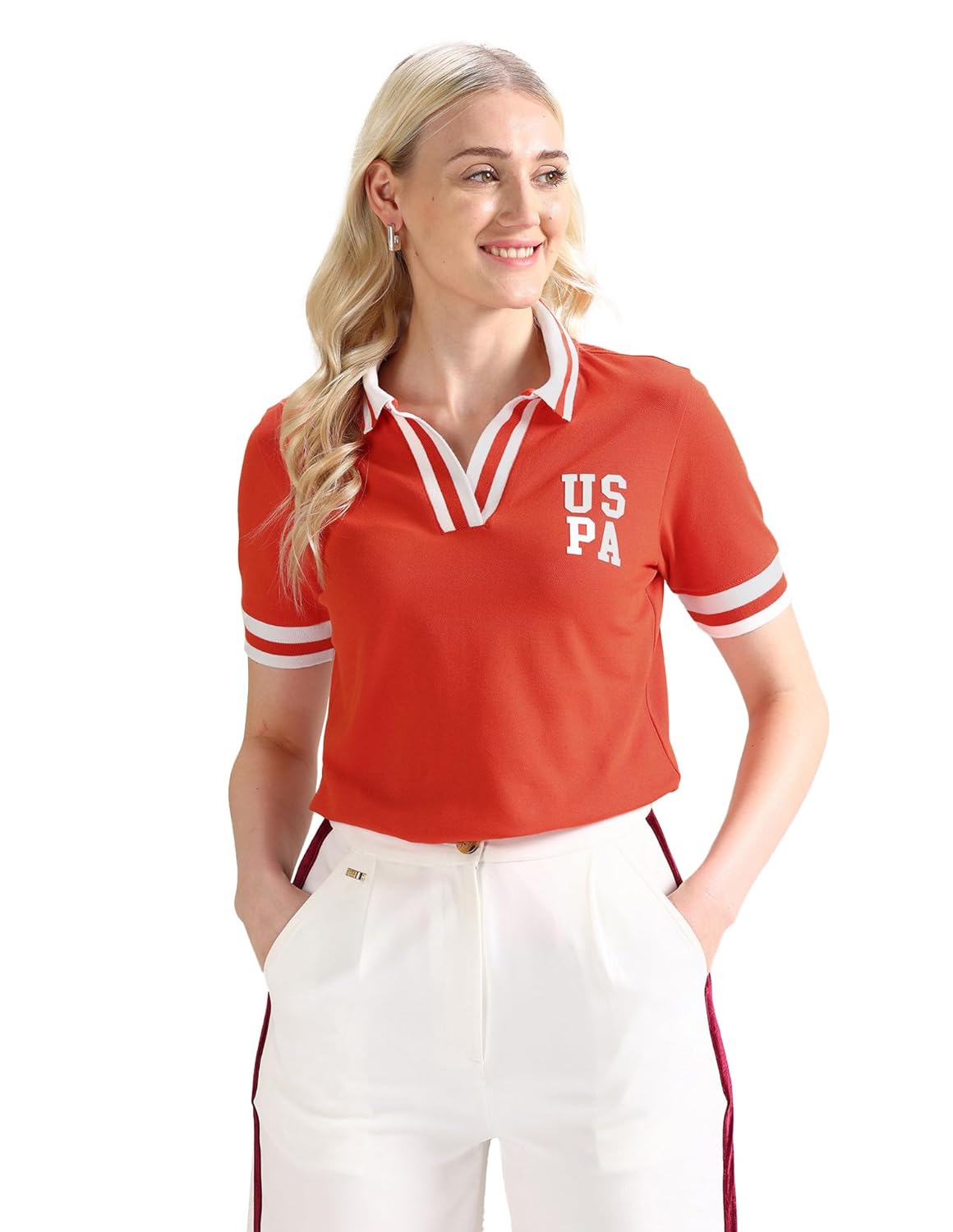 U.S. POLO ASSN. Women’s Striped Regular Fit T-Shirt – Trendy and Comfortable Tee for Women