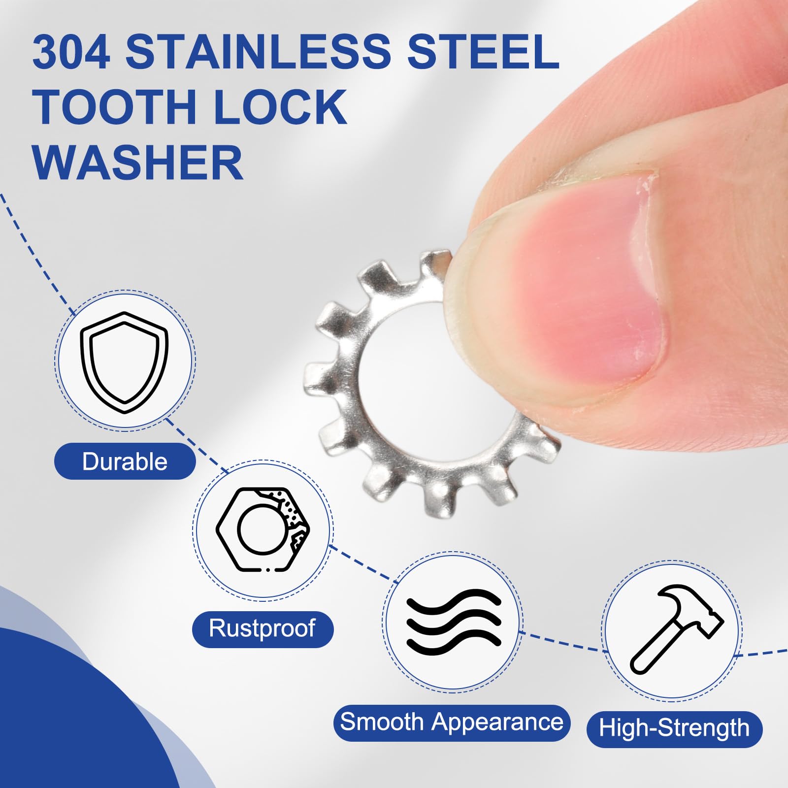 PATIKIL M10 External Tooth Lock Washer - Image 3