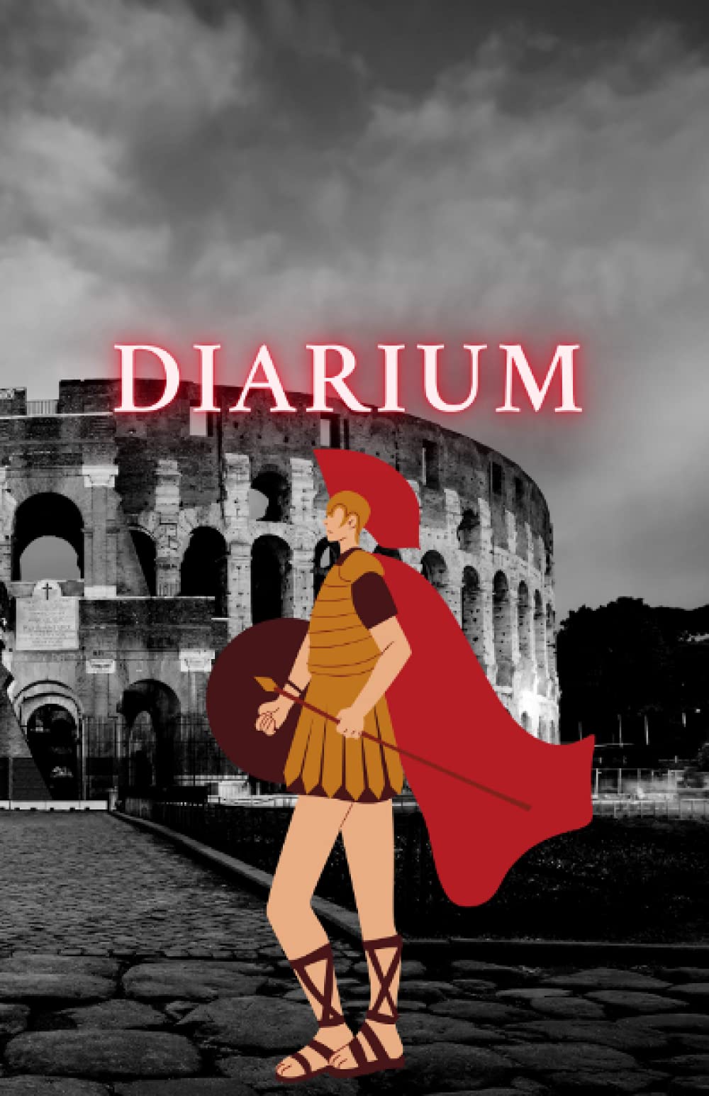 Diarium Roman gladiator Latin Word Notebook Diary Journal 5.5 x 8.5 inch Wide Ruled 100 Pages Blank Lined Book