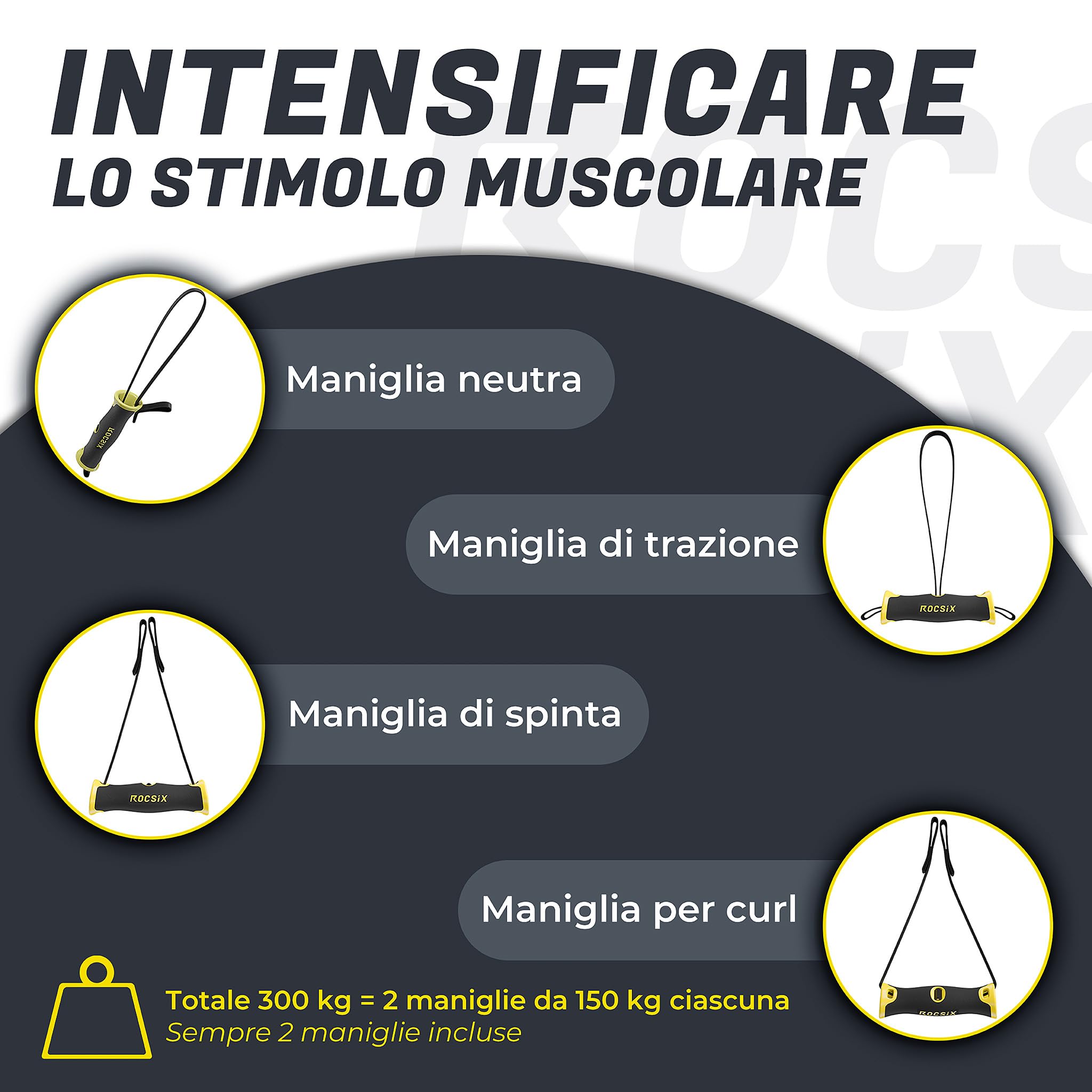 Impugnatura di allenamento ad alte prestazioni per trazione, cavo e trazioni – Accessori ergonomici per palestra con tecnologia di presa dinamica – Made in Germany, per allenamenti fitness e
