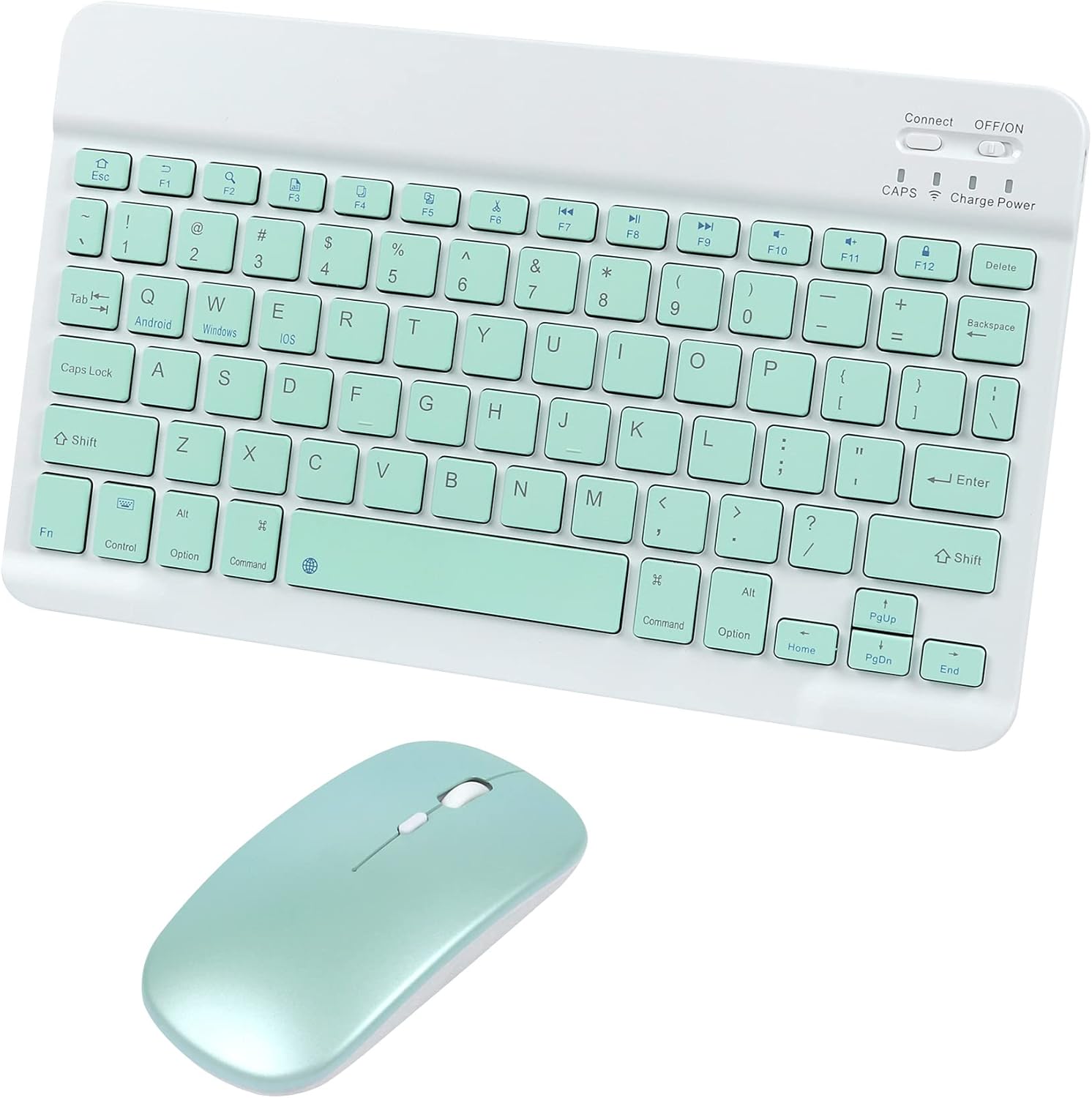 Bluetooth Wireless Keyboard and Mouse Combo,UltraSlim Ergonomic Small