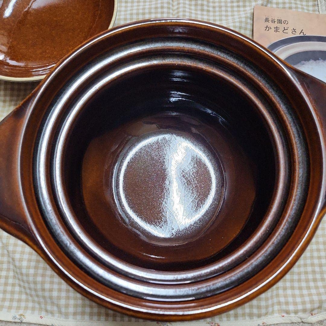 Amazon.co.jp: 長谷園 かまどさん3合 伊賀焼炊飯土鍋 アメ色 : ホーム