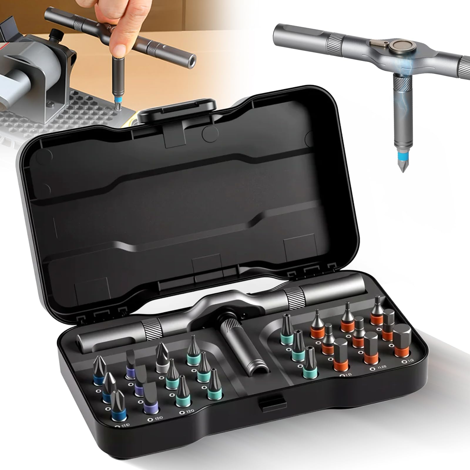 24 In 1 DIY Screwdriver Set Magnetic 2025 New Multi Bit Screwdriver Sets Portable Precision Screwdriver Kit Durable
