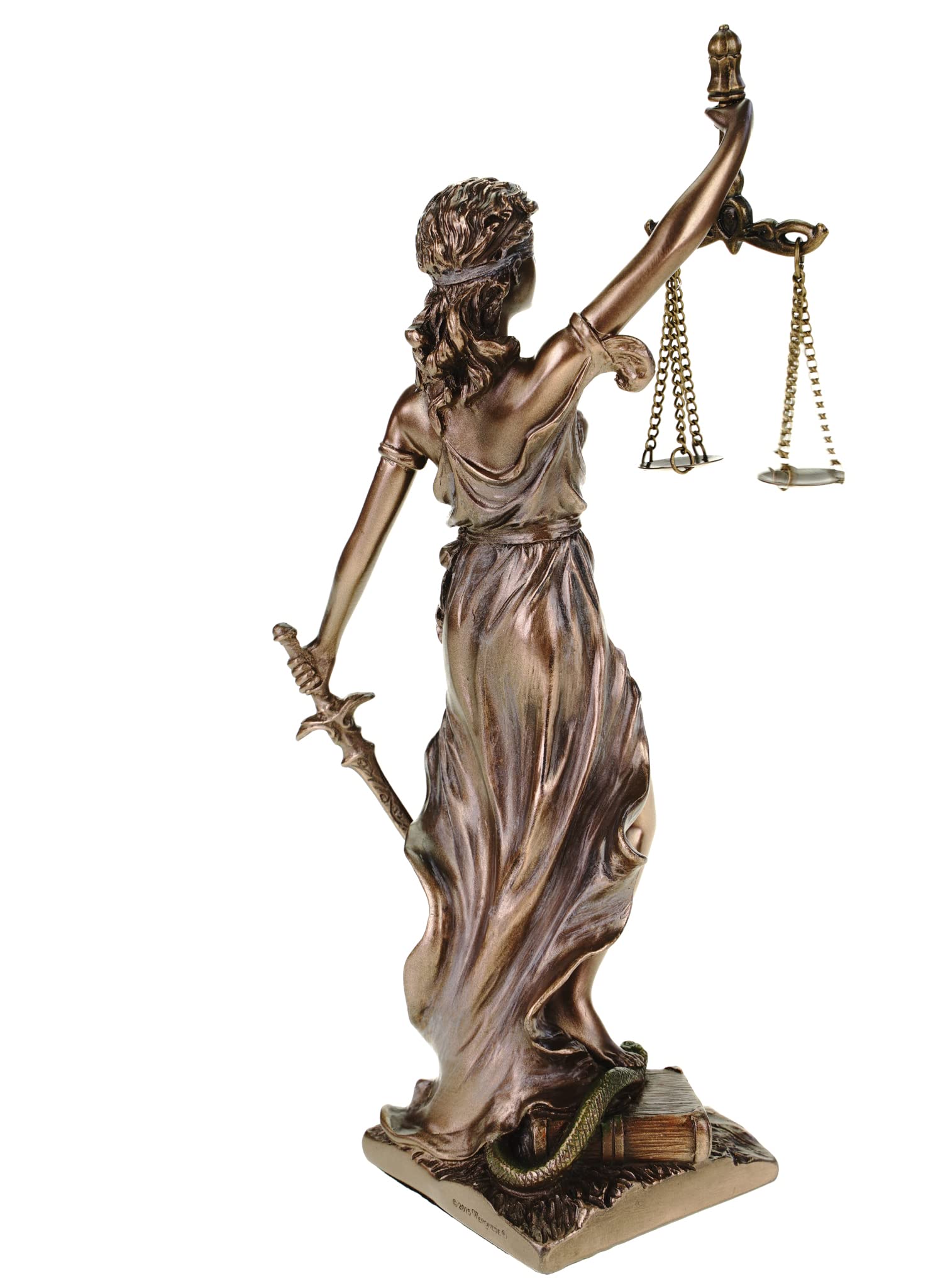Justitia Veronese - Escultura de Dioses Romanos, 21 cm, Bronce