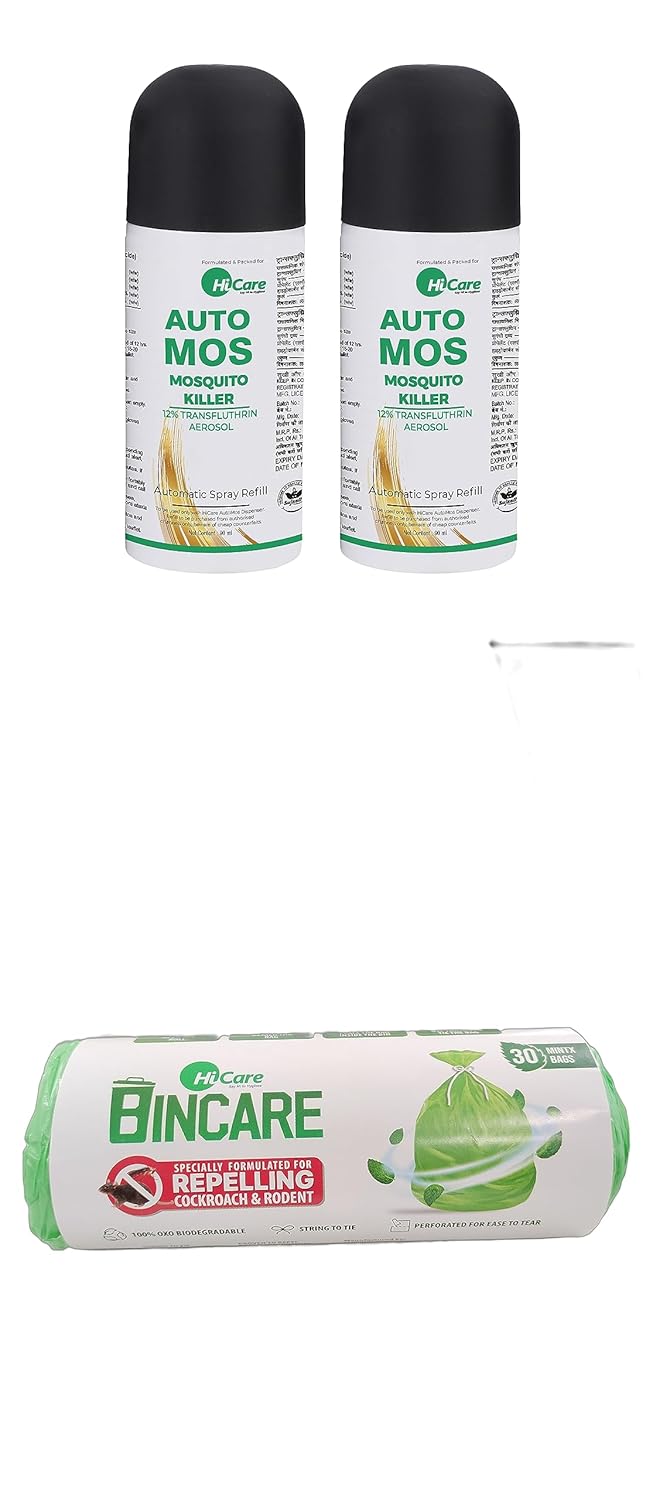 HiCare BinCare Anti Cockroach Biodegradable Garbage Bags (60 count