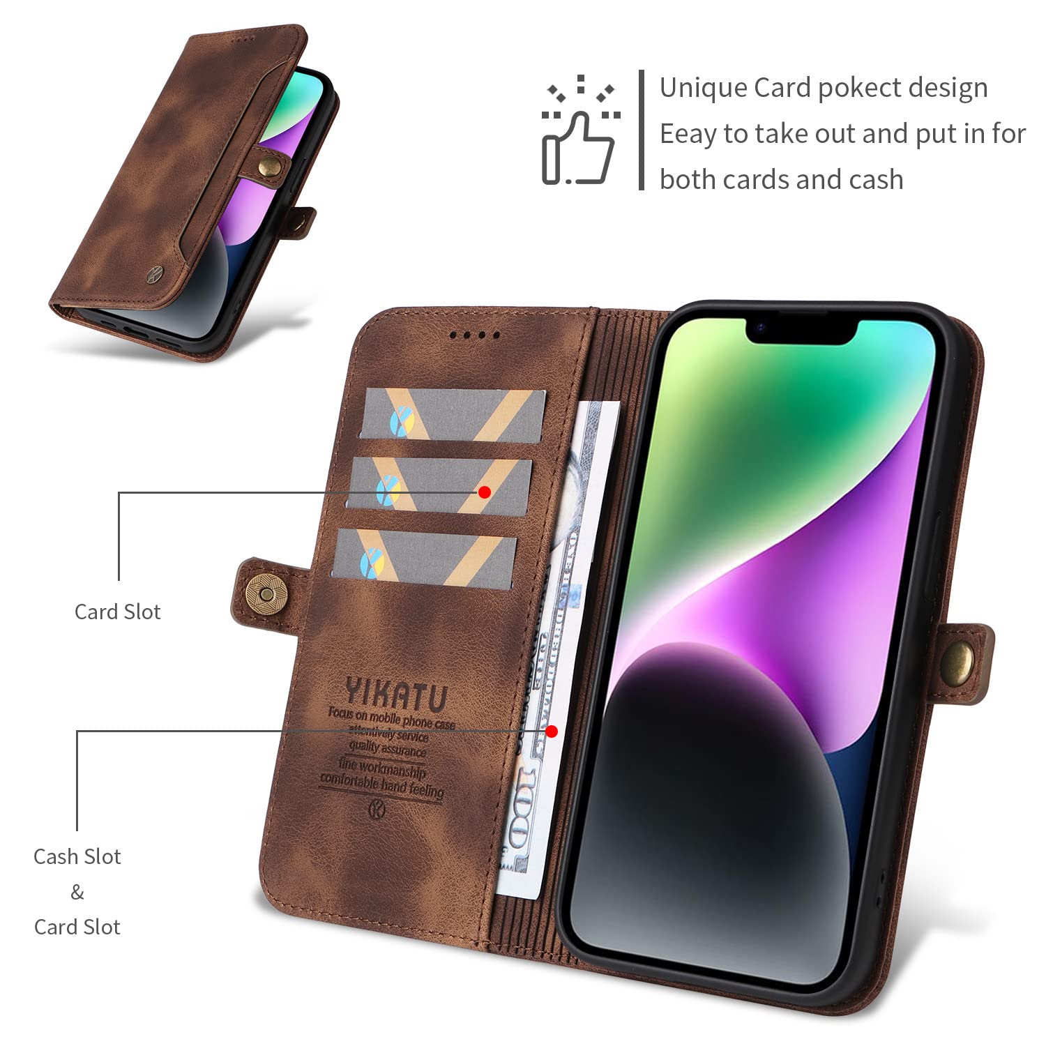 Amazon.com: XYX Wallet Case for Samsung Galaxy A41, PU Leather