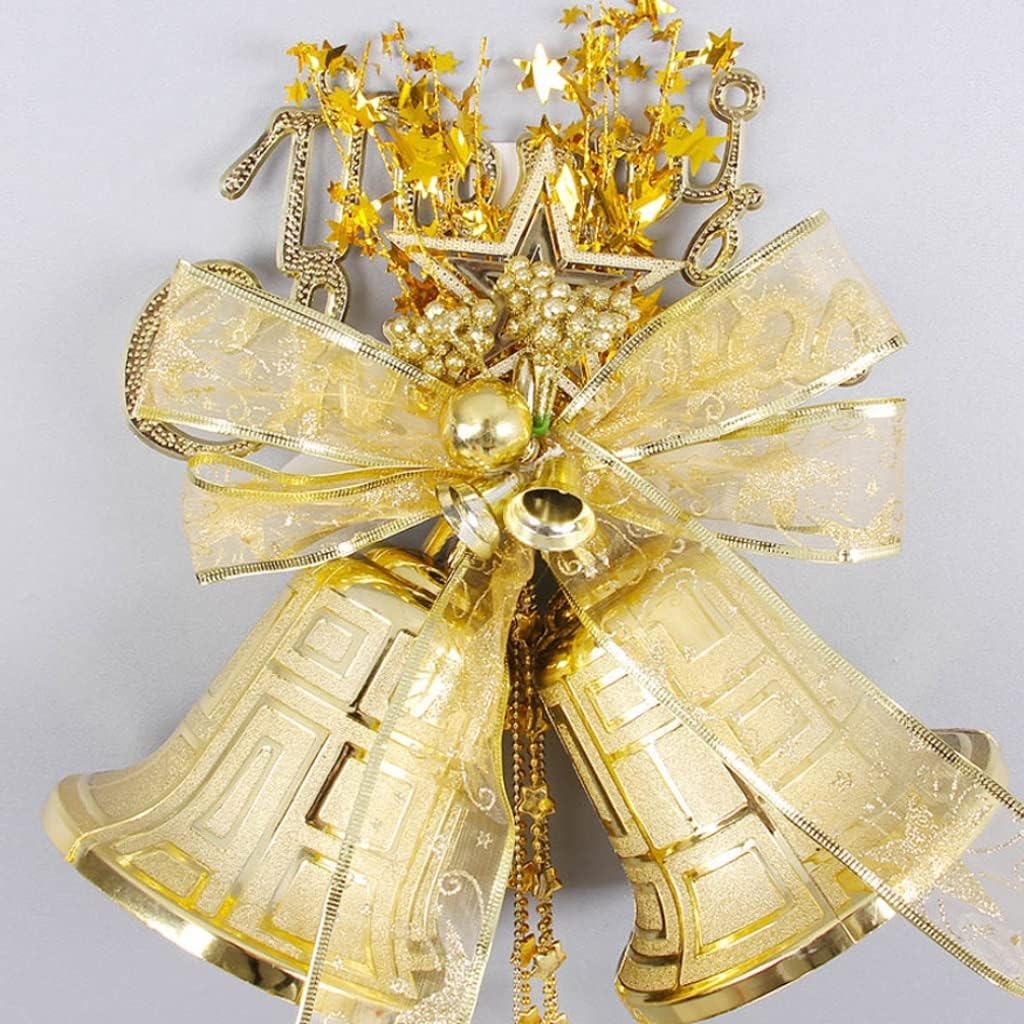 Jingle Bells - Decorazione con fiocco per albero di Natale, porta e caminetto