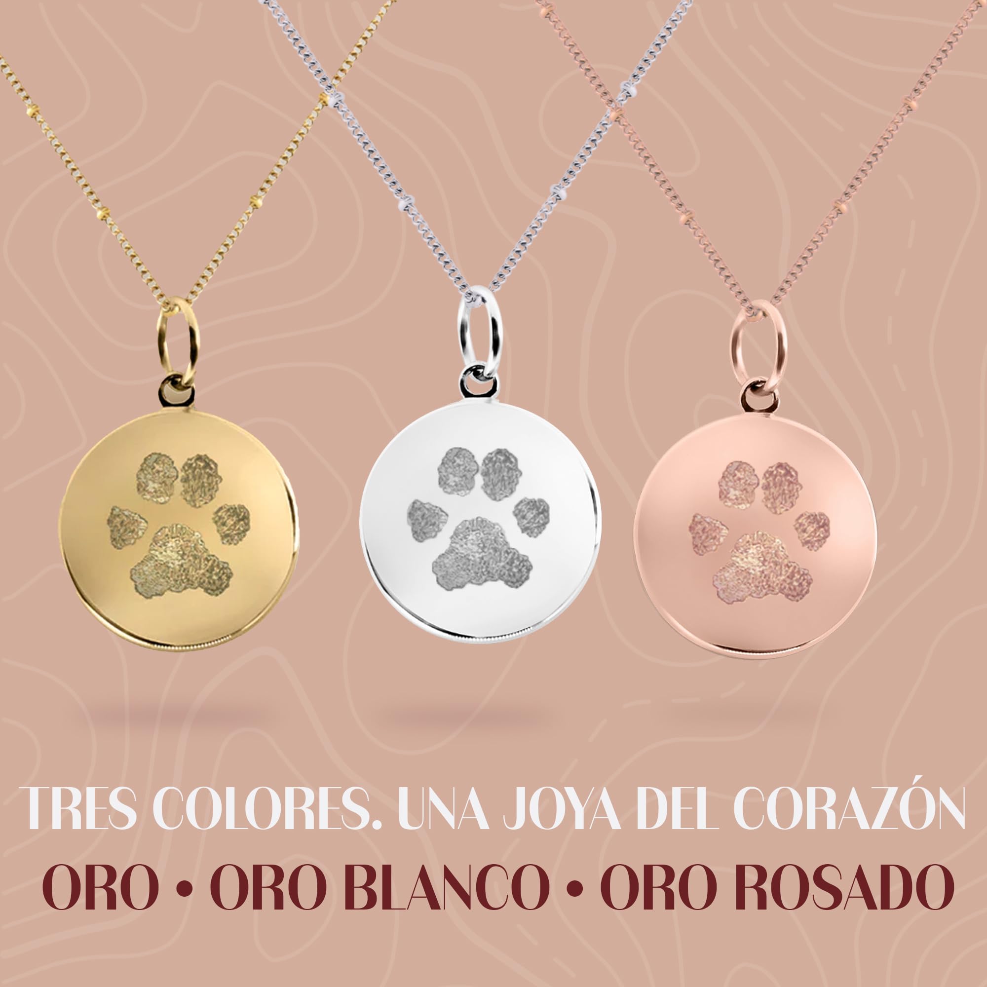 Collar Personalizado con Huella de Huella de Perro con Grabado – Colgante de Pata de Mascota con Nombre – Recuerdo con Letras y Piedra Natal – Regalo para Amantes de los Animales