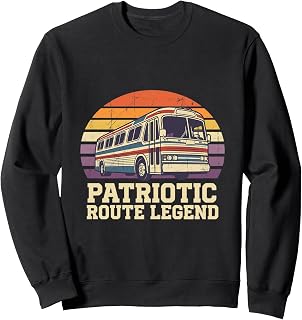 Patriotic Bus Driver – Liberty Transport Art Sweatshirt