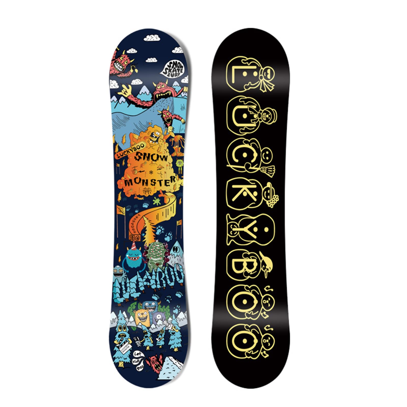 Amazon | LUCKYBOO スノーボード 板 子供用 スノボー板 ボーイガール