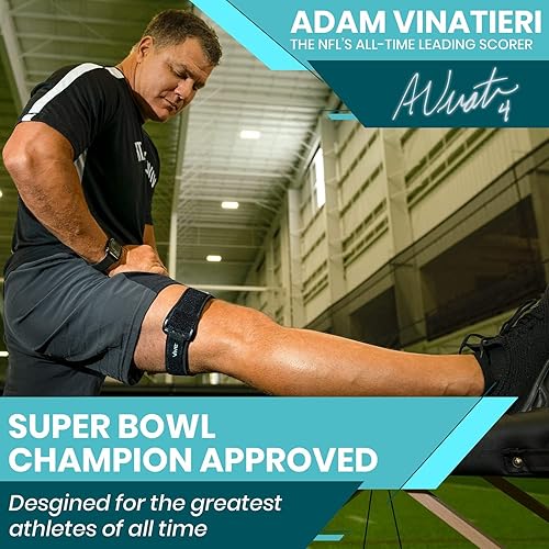 Miniatura 3 de Vive Correa de banda IT  Banda de compresión Iliotibial  Fuera del dolor de rodilla, cadera, muslo y síndrome ITB  Soporte de neopreno para correr y