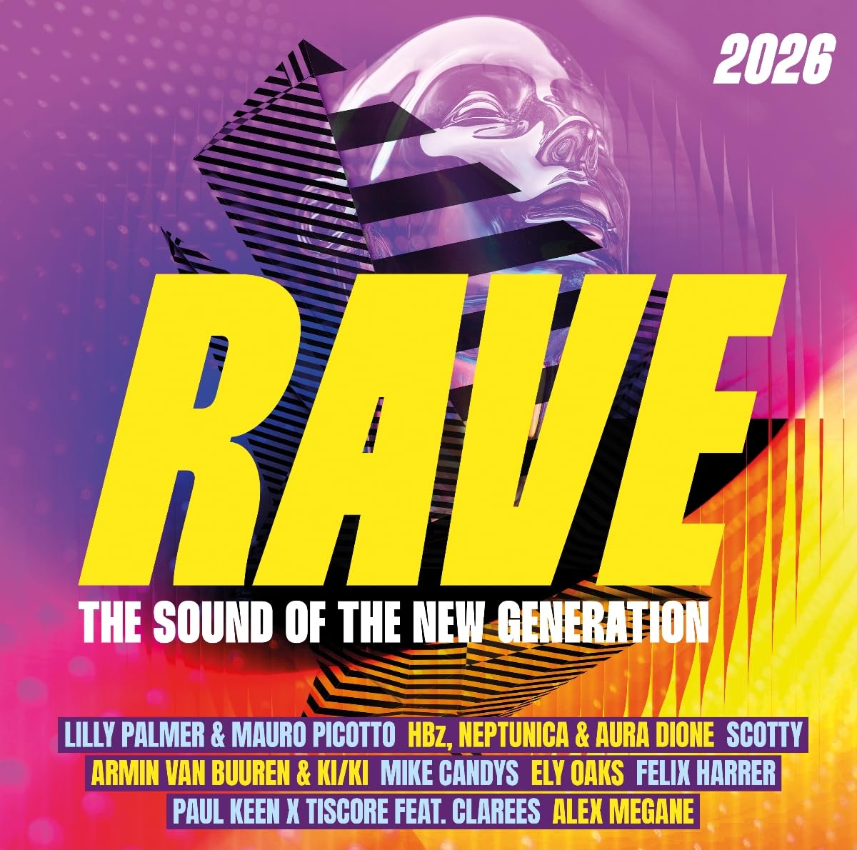Compilation Rave 2026 - Musique Électronique en CD