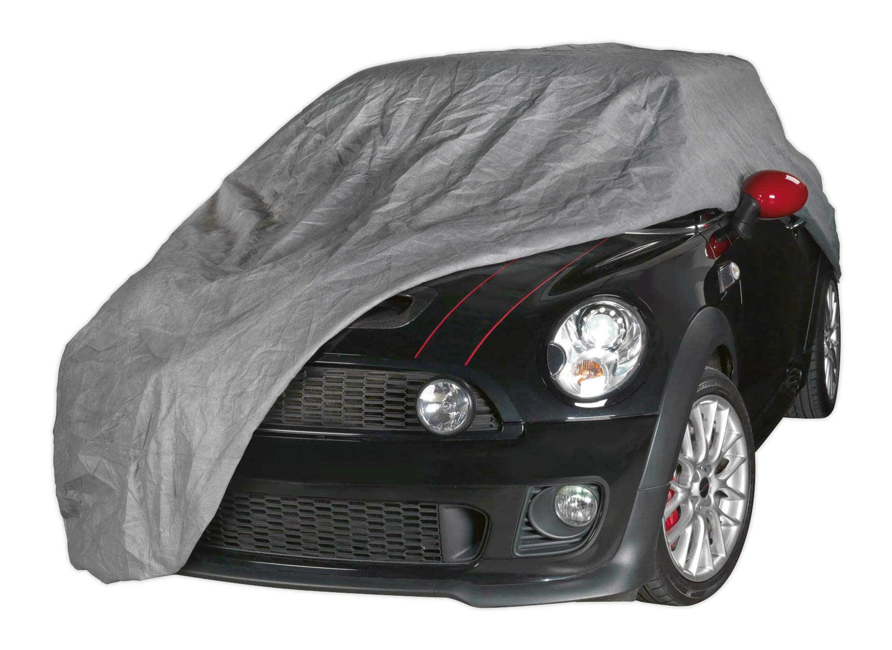 Housse de voiture bâche protection Sealey SCC 3 couches extérieur petit modèle - 6