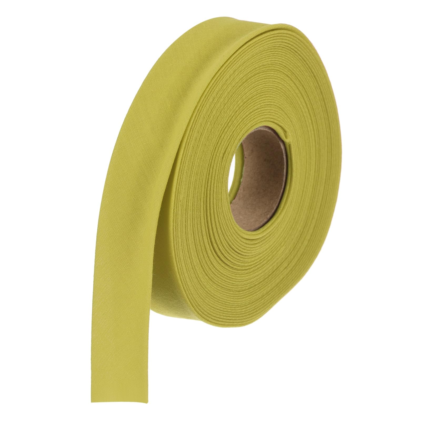 sourcing map 3/4 Inch Double Fold Bias Tape Polyester Continuous Bulk Bias Tape for Sewing Seaming Quilting Hemming Binding Crafts (Gold 10 Yards)