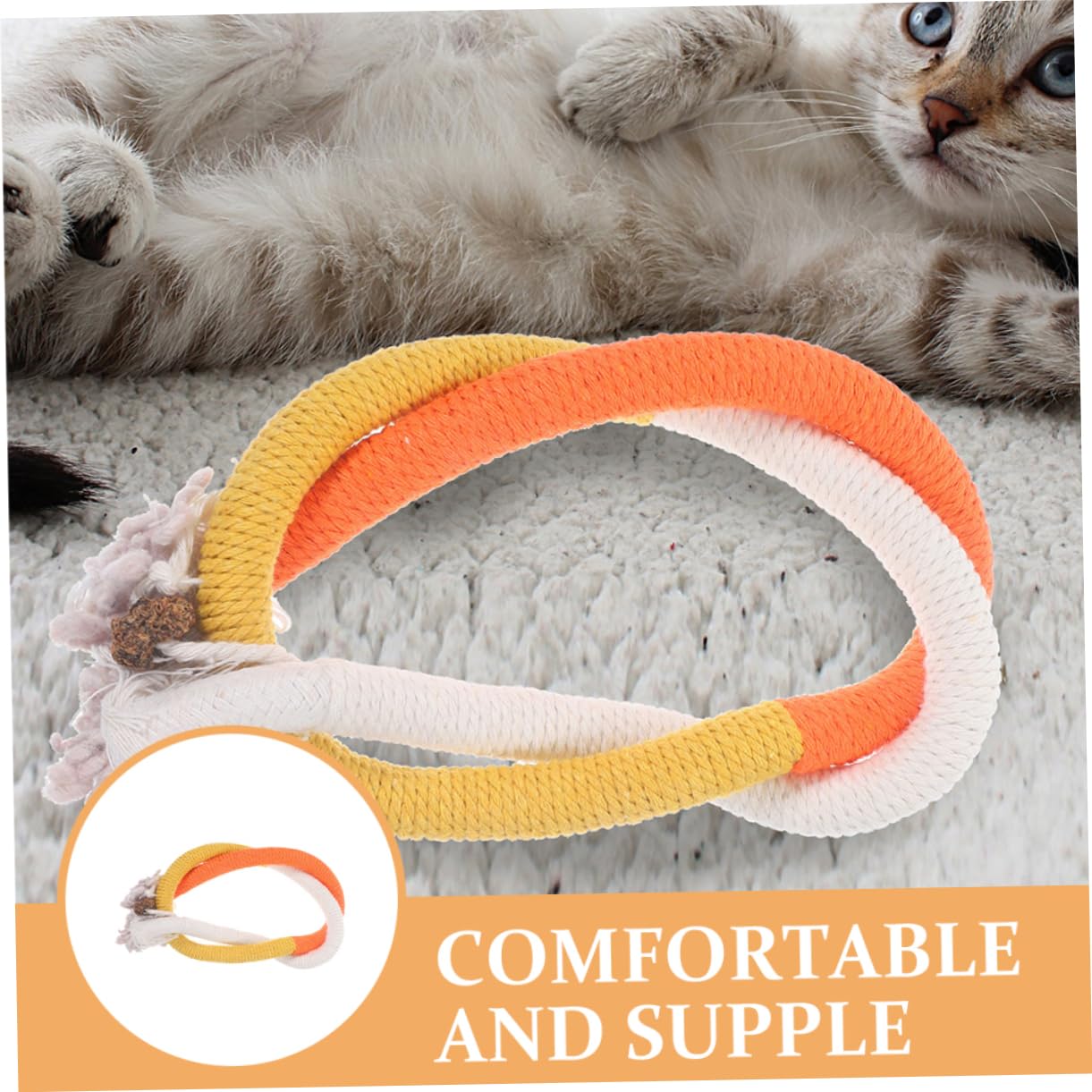 POPETPOP 15 Piezas De Cuerda para Masticar Gatos Cuerda para Masticar Juguetes para Mascotas Juguetes para Gatos Juguetes para Juguetes De Cuerda De Algodón para Juguete