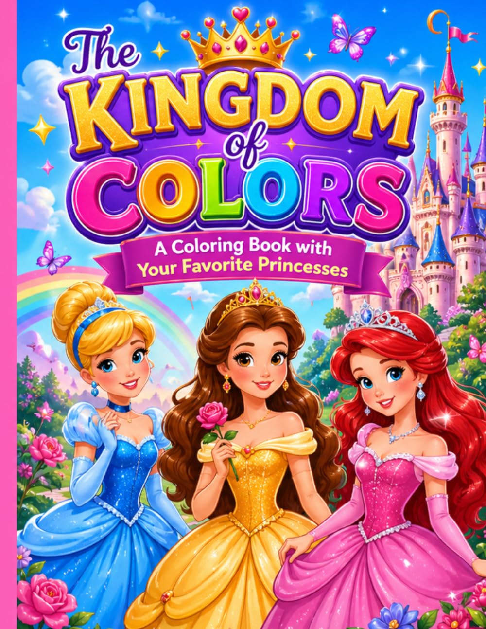 The Kingdom of Colors: A Coloring Book with Your Favorite Princesses