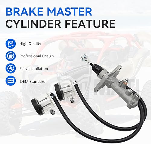 Miniatura 5 de M MATI Cilindro maestro de freno para Can Am Maverick X3TurboTrailSport Defender MaxProHD Commander 1000700Max 705601863 705601549 705601802