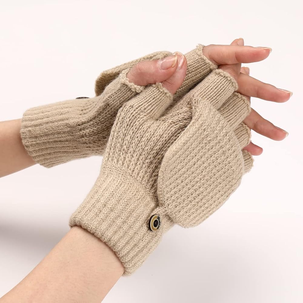 TODAYFUL　Seamless Mittens Armwarmer Arm Warmers Fingerless Gloves Striped Mittens Mitaines