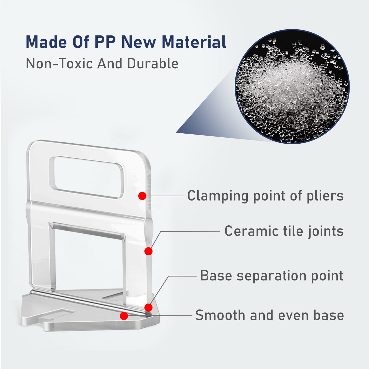 ZOLGINAH Distanziatori per Piastrelle, Spessori in Plastica Livellatori per Piastrelle Fughe Piastrelle (1.5mm 1000 Pezzi)