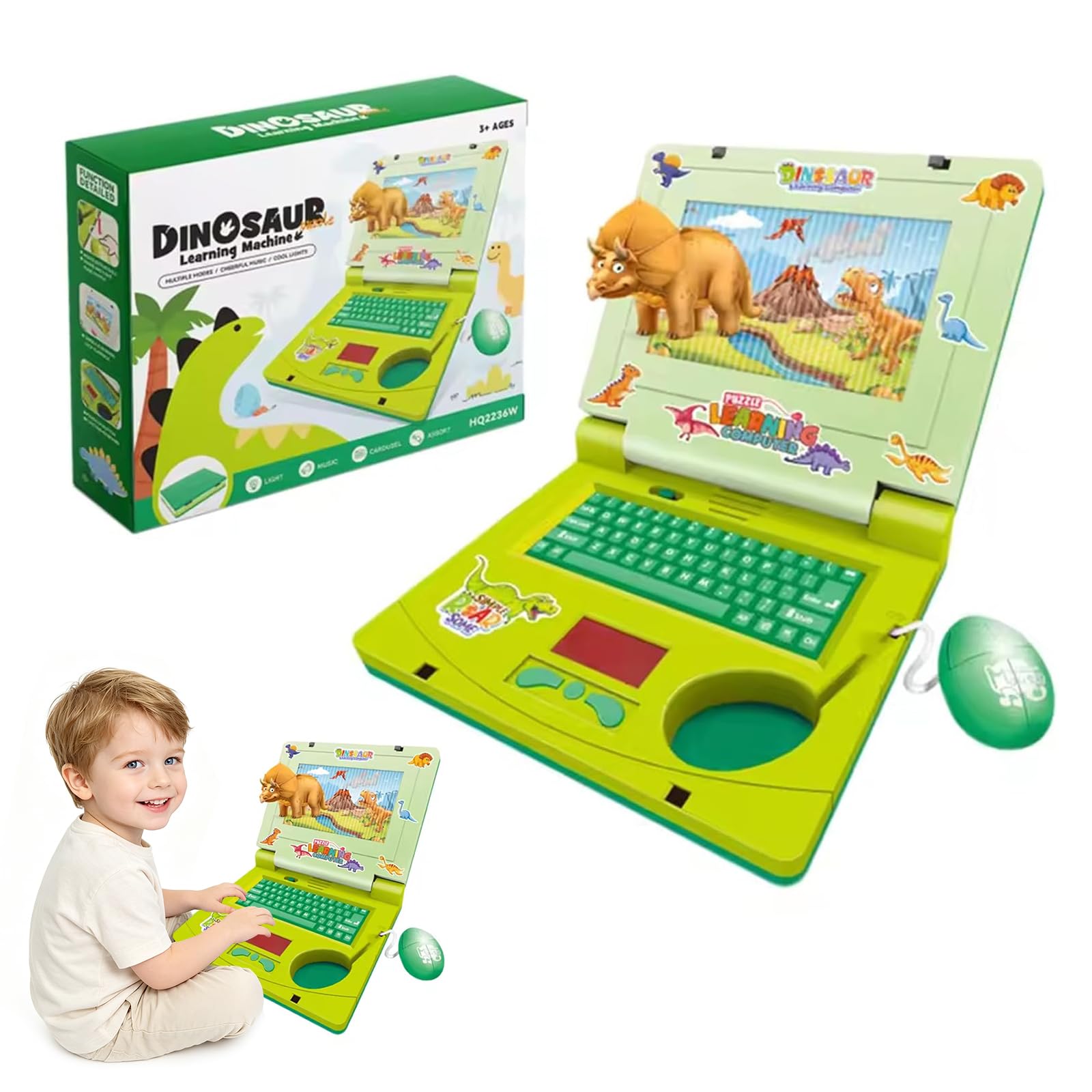 Interactive Toy Laptop for Kids,Preschool Learning Computer with Lights, Sounds & Educational Games,Fun Activity Center That Teaches Letters, Numbers, Shapes & More,Perfect Early Learning Gift
