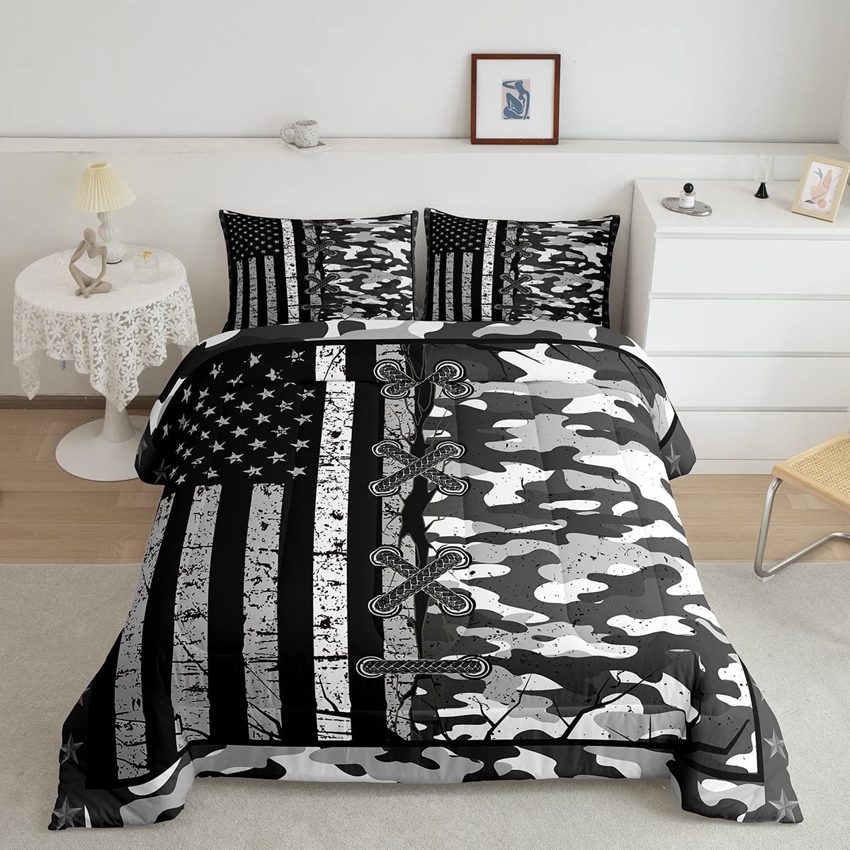 Amazon.com: American Flag Comforter Set 