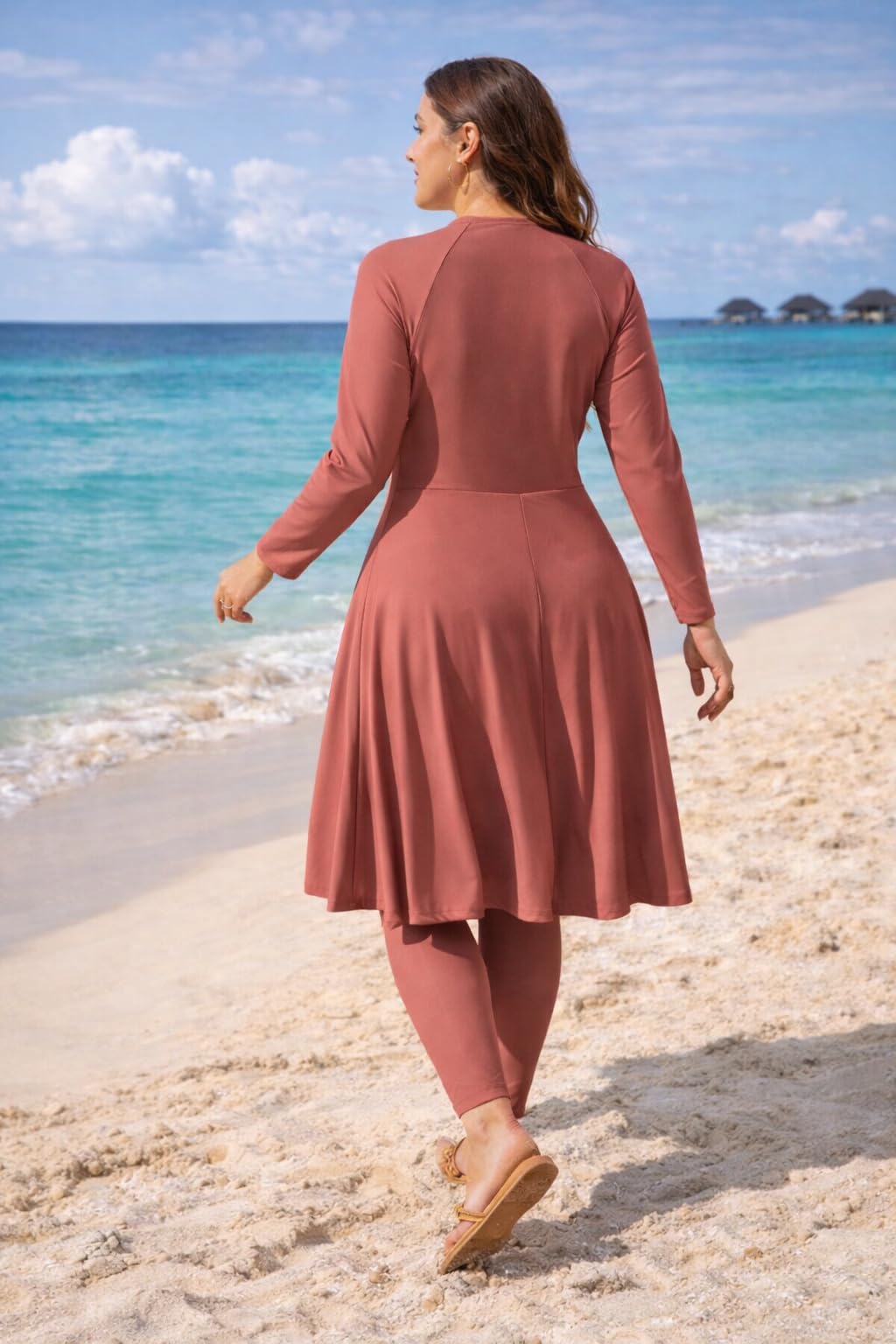 NAJMA,Burkini,Burkini Femme avec Hijab – Maillot de Bain Modeste 3 Pièces – Grossesse, Allaitement & Standard