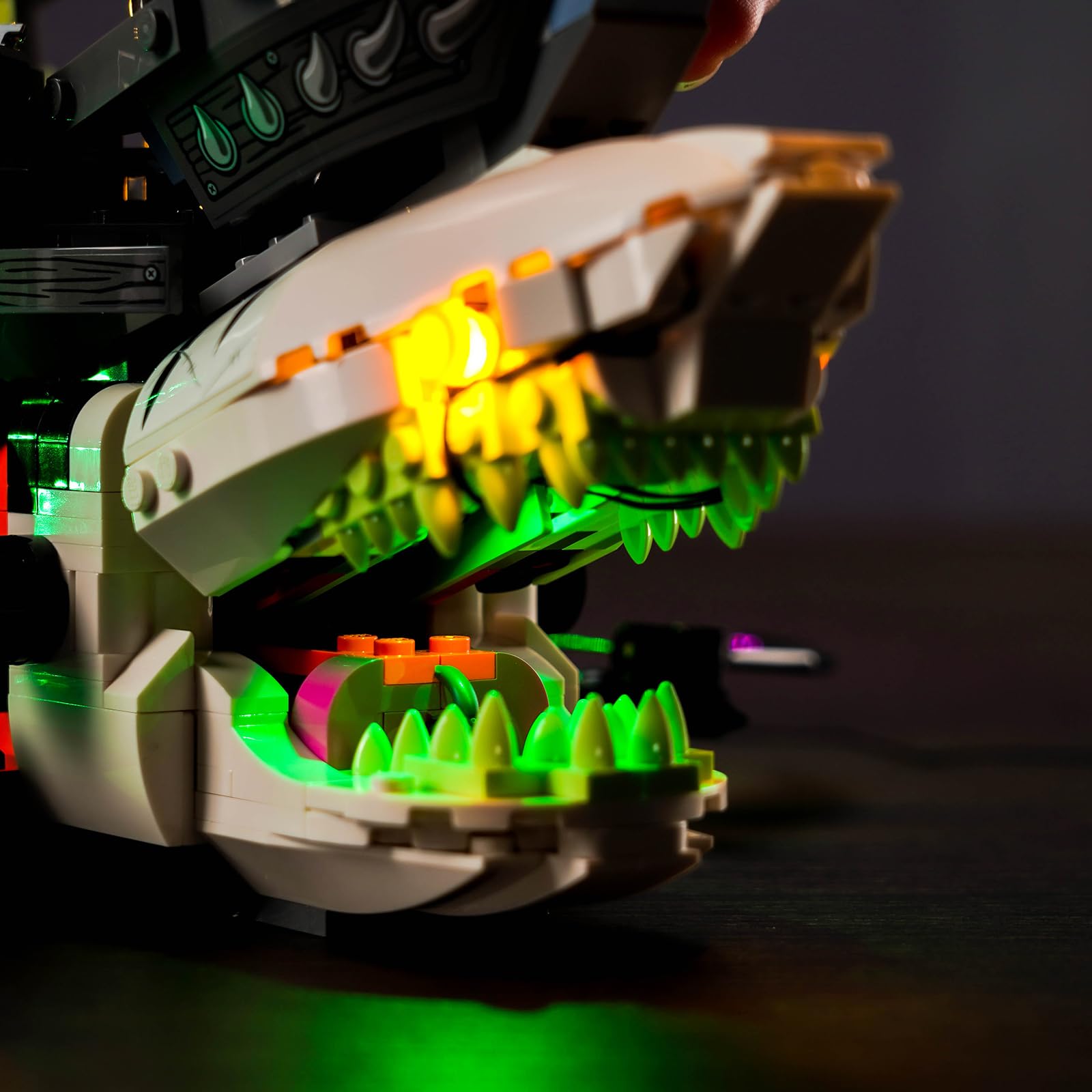 Led Light Kit for Lego Nightmare Shark Ship Led Lighting Set for Lego 71469 DREAMZzz Nightmare Shark Ship, Not Include Models - Image 4