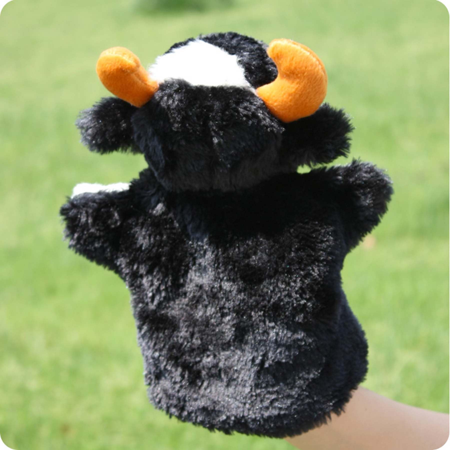 Amazon.co.jp: ハンドパペット 牛 ぬいぐるみ 農場の動物のおもちゃ