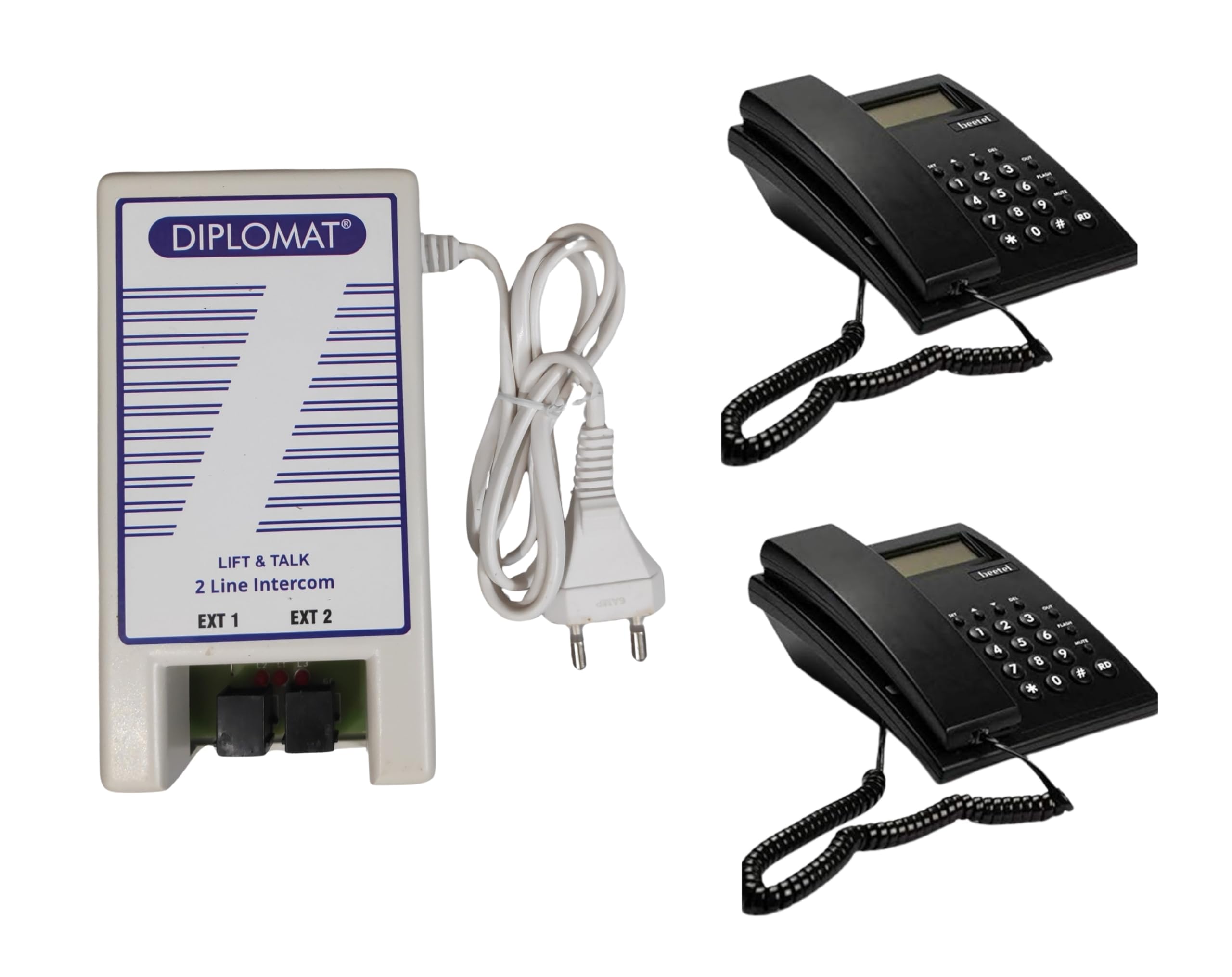 NAVKAR SYSTEMS Diplomat 002 with C51 Caller ID 2 nos Phones-image-4