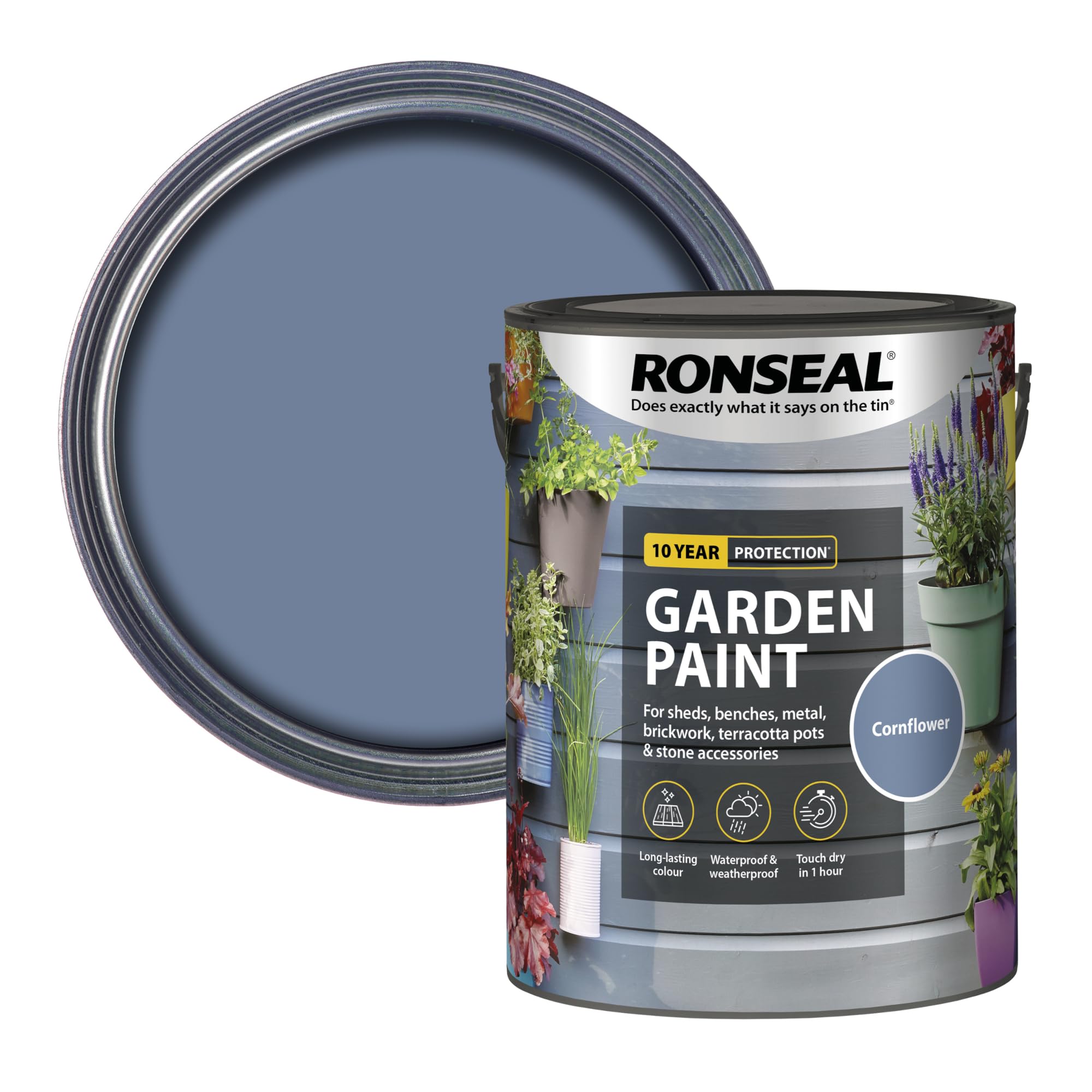 Ronseal Cornflower Garden Paint 5L
