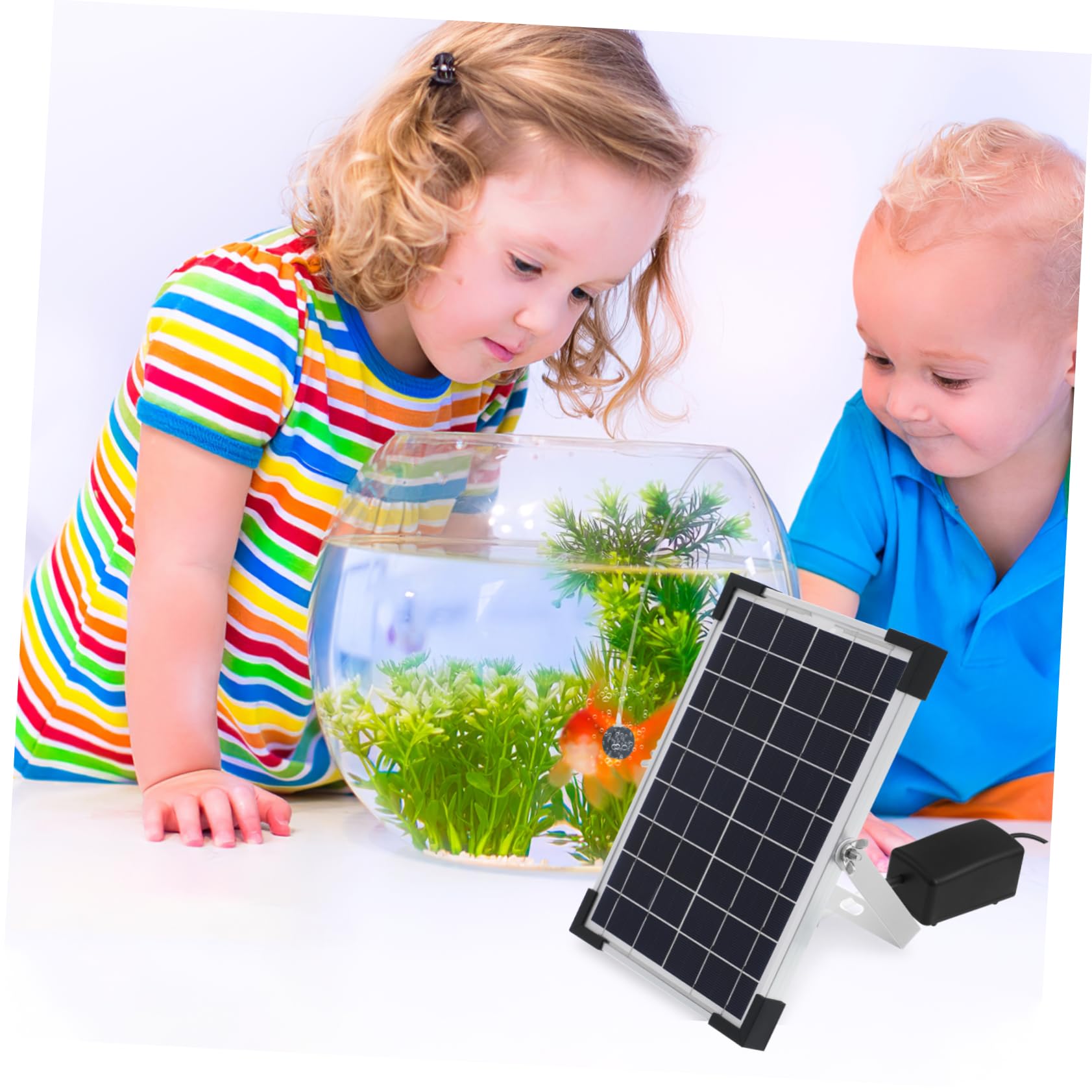 ifundom Bomba Solar De Oxígeno para Estanques De Peces Bomba De Aire para Aireador De Oxígeno para Peceras para De Agua