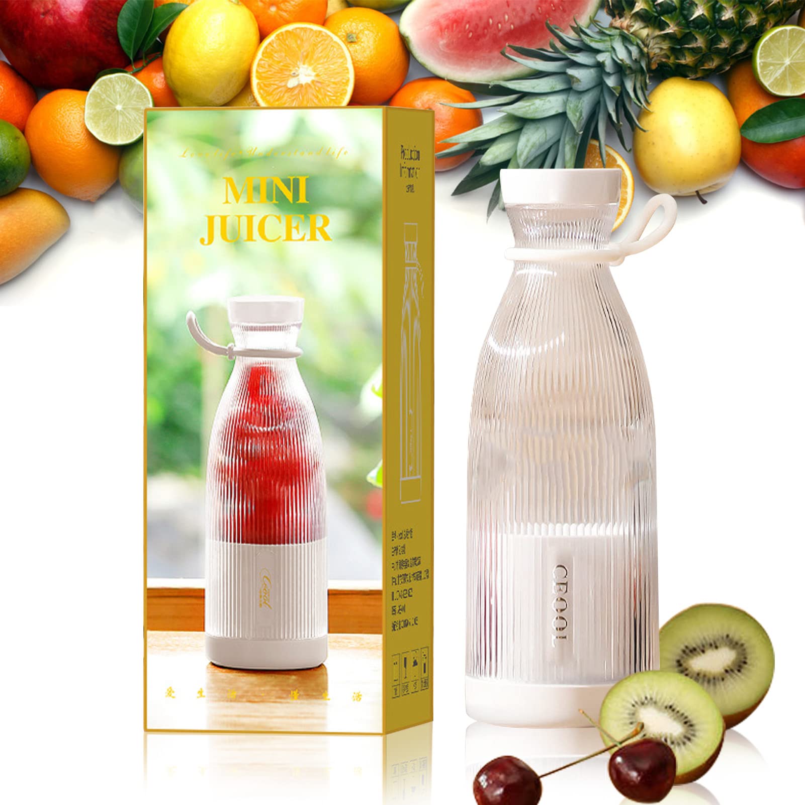 Portable Blender,Personal Size Blender,Mini Handheld Fruit Blender for Smoothies, Juice and Shakes Juicer Cup