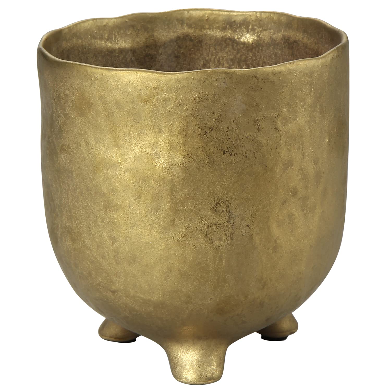 GARIOUANS Metall Blumentopf Gold - 8,3x8,3x7 Cm Pflanzkübel Für Sukkulenten