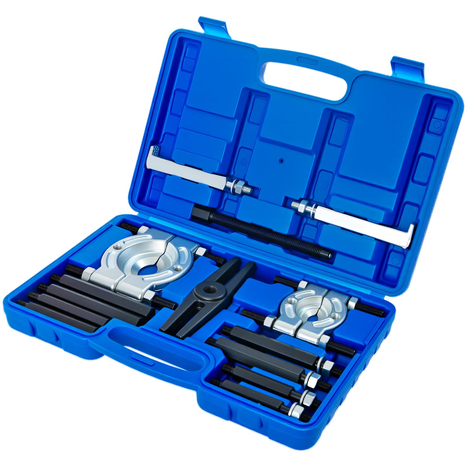 ATPEAM Set di estrattori separatori per cuscinetti, 14 pezzi, 5,1 cm e 7,6 cm, kit di estrattori per cuscinetti resistenti fino a 5 tonnellate