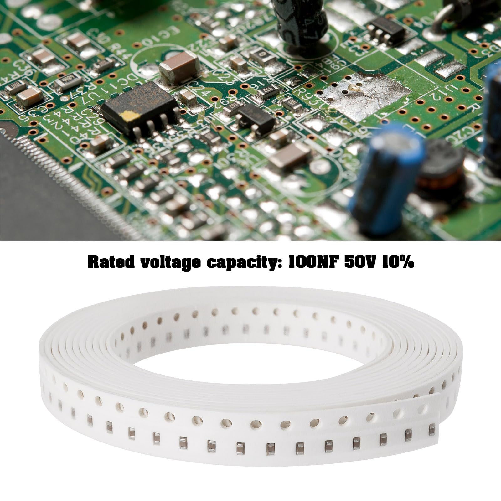 OTOTEC 500pcs SMD Ceramic Capacitor Fuses 0603 Package 1608 Patch 100NF 50V 10% Suitable for Various Electronic Applications DIY Electronic Projects - Image 4