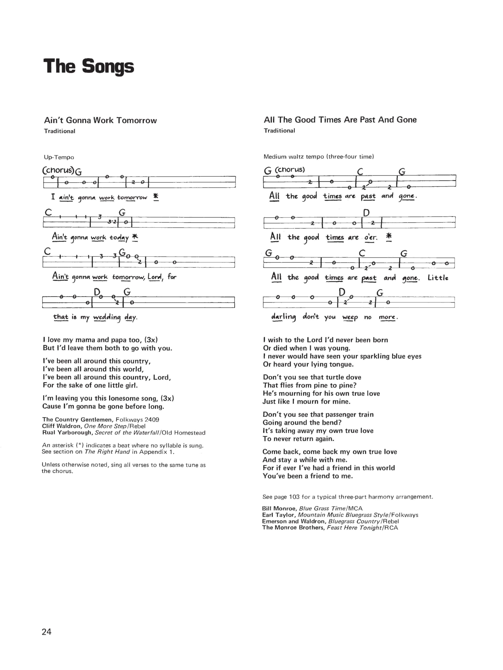 Bluegrass Songbook