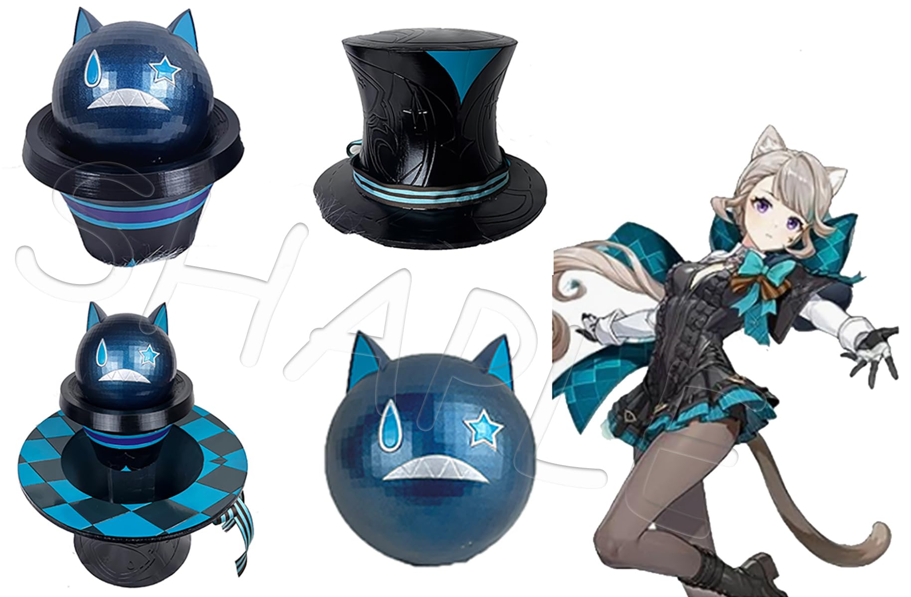 Amazon.co.jp: 原神 リネット コスプレ道具 フォンテーヌ Lynette 猫 