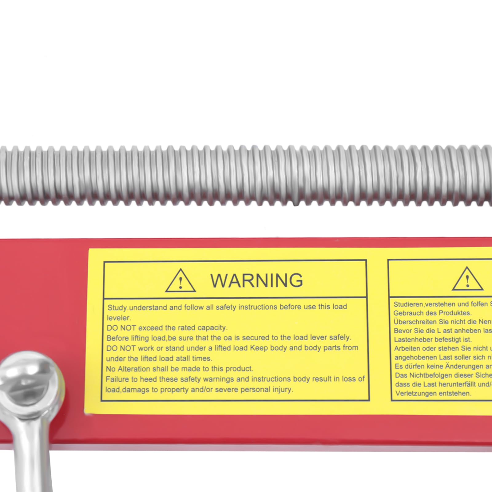 Gruppo bilanciatore da officina 900 kg – ponte motore gru con 4 catene e ganci di sicurezza, 900 kg, per motore e trasmissione, regolazione micron, in acciaio al carbonio (rosso/argento)