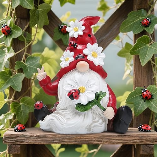 Miniatura 6 de Hodao Decoraciones de gnomos de primavera de abejorros, adornos de gnomos de abeja de miel, decoraciones del Día Mundial de las Abejas, regalos de