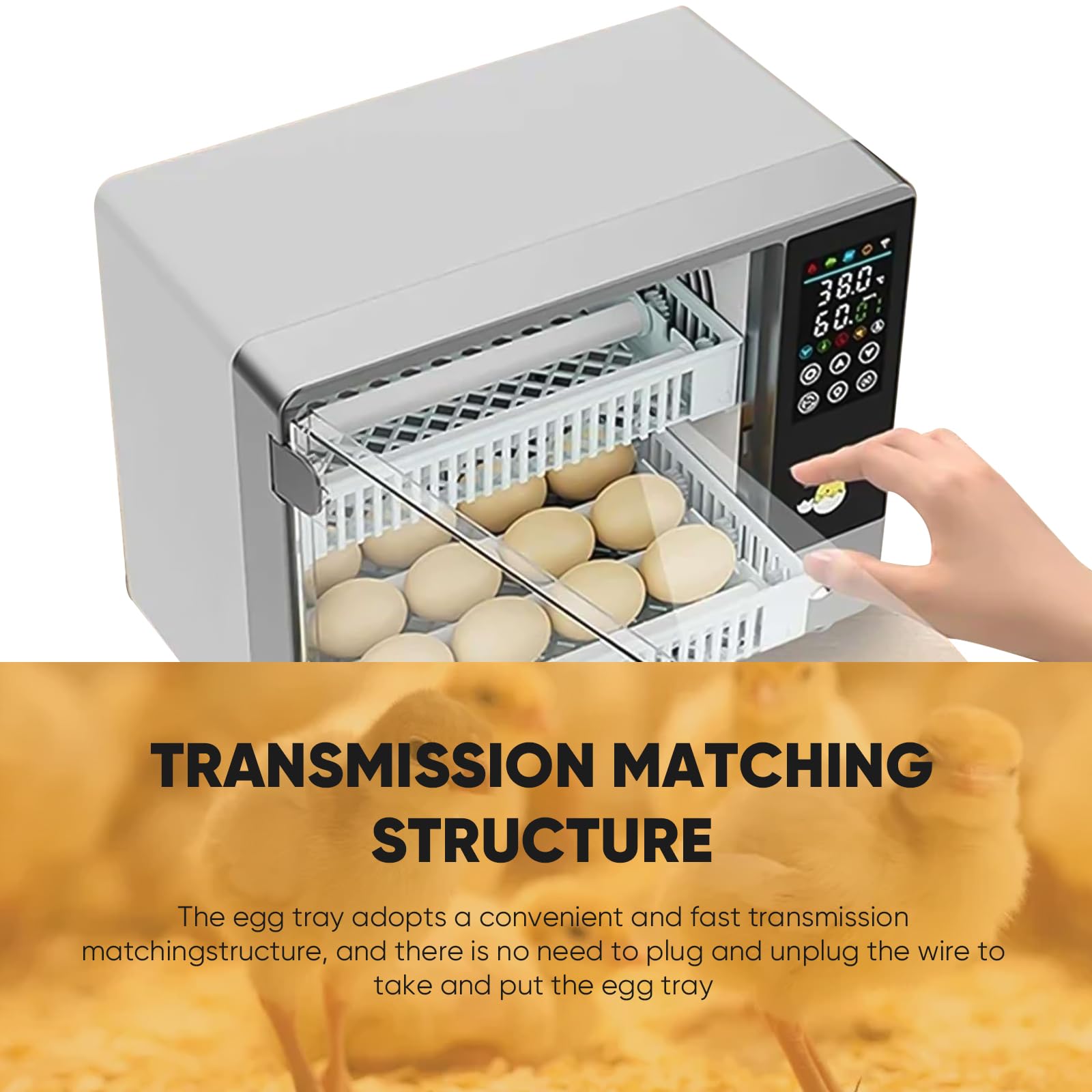 Automatische eierbroedmachine,HT-15B automatische kippenei roll
