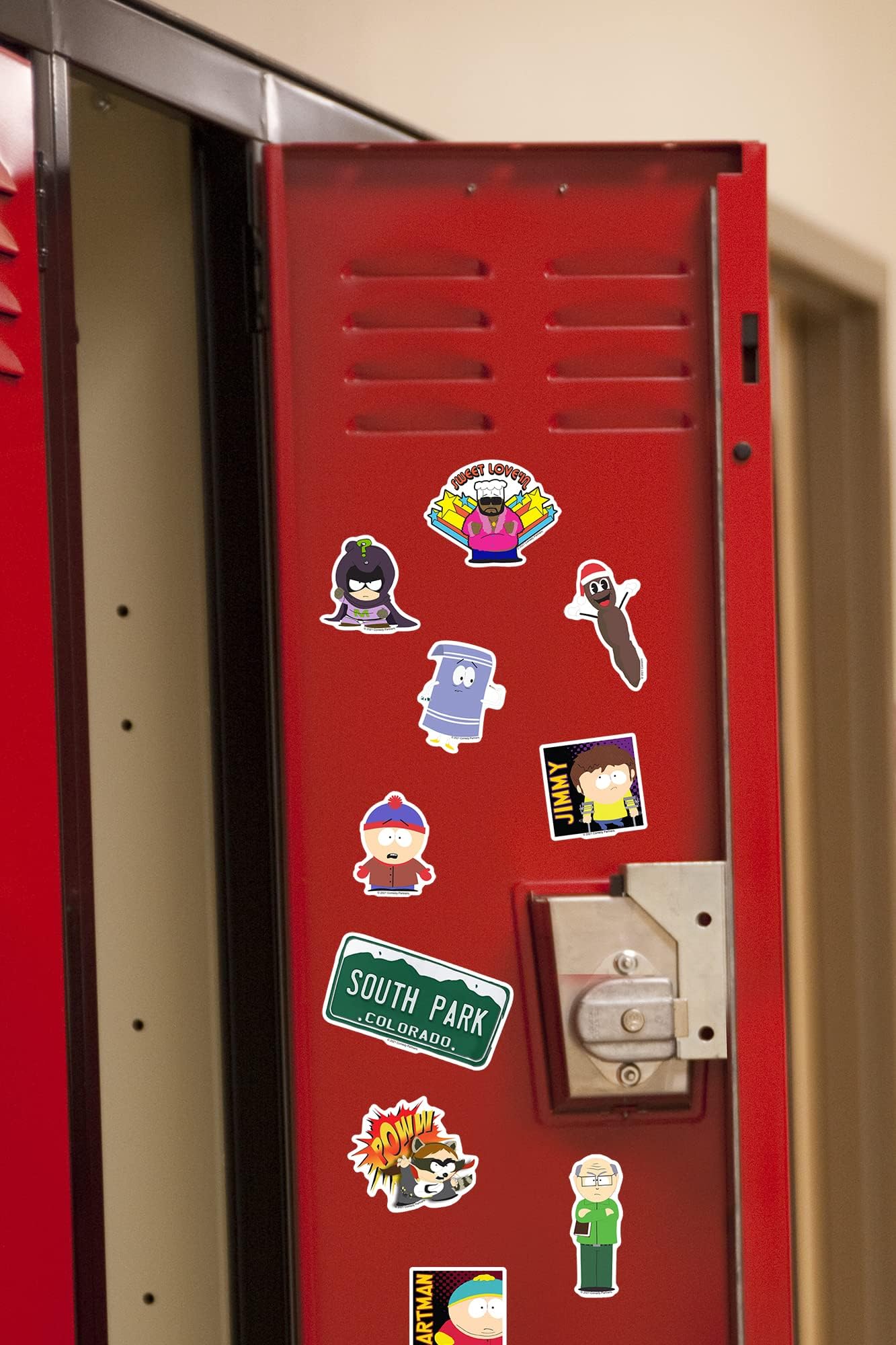 GRAPHICS & MORE OFFICIALLY LICENSED SOUTH PARK STICKER PACK Die Cut Vinyl Large Delux Stickers Variety Pack - Laptop, Water Bottle, Scrapbooking, Indoor/Outdoor - Set of 50