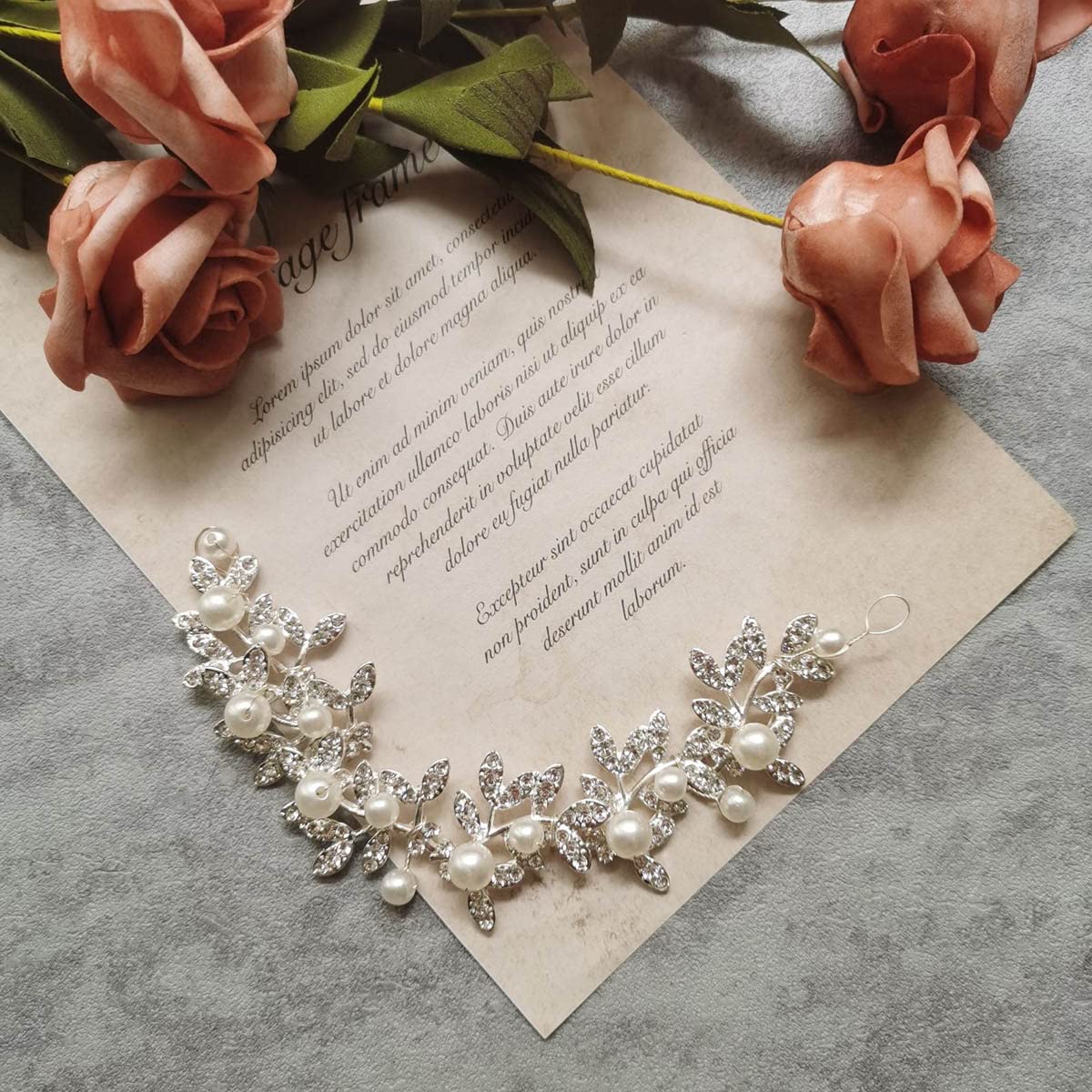 Fascia Per Capelli Da Sposa Con Perle E Strass - Elegante E Romantica Per Cerimonie