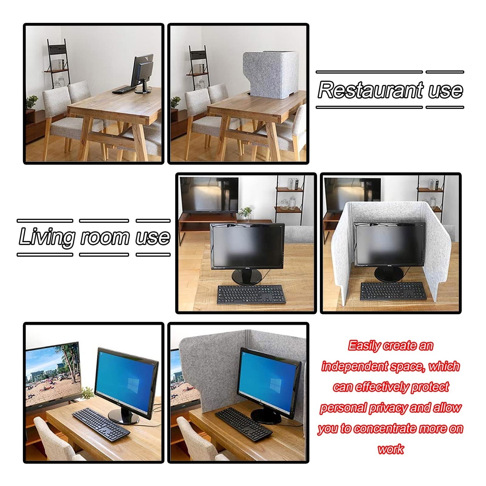Akustische Schreibtischabtrennung für Büro und Klassenzimmer, Lärmschutzwand, Schallschutzpaneel, persönlicher Arbeitsplatzschutz, Abschirmungslösung