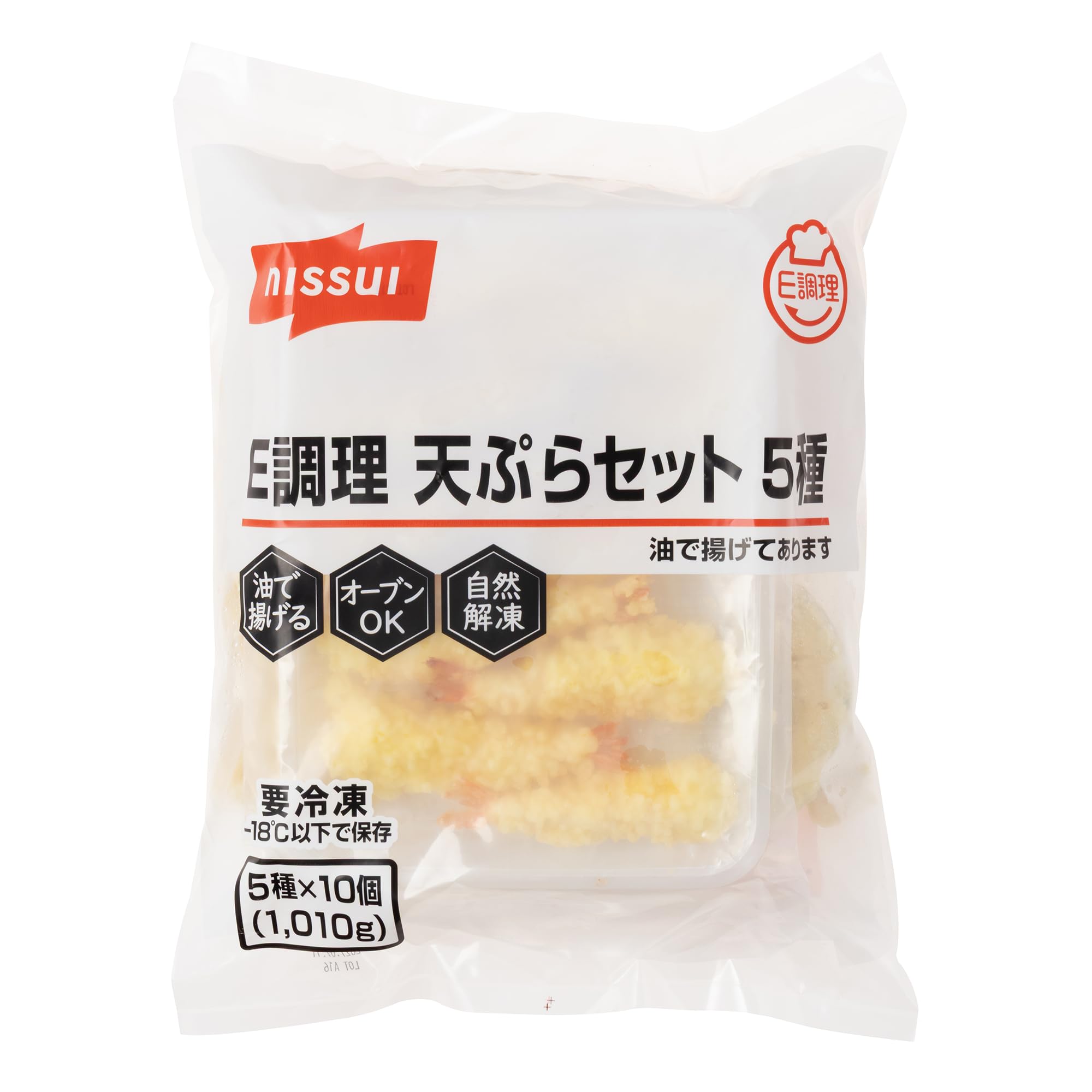 Amazon | [冷凍] ニッスイ E調理天ぷらセット5種[自然解凍]1010g