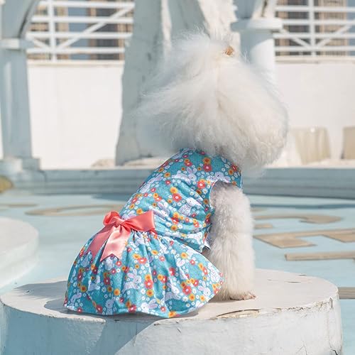 Miniatura 119 de CuteBone Vestido de malla para perro, vestido de Halloween para cachorros, traje de verano para mascotas, moda de verano para perros pequeños, ropa