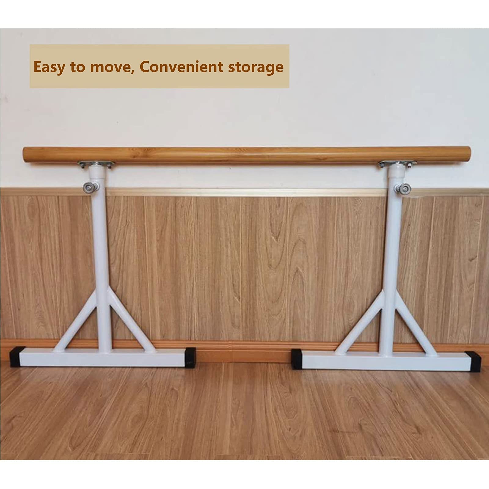 Adjustable Dance Stick, Freestanding Portable Ballet Barre with Non-Slip Foot, Single Ballet Bar Equipment for Exercise Stretching